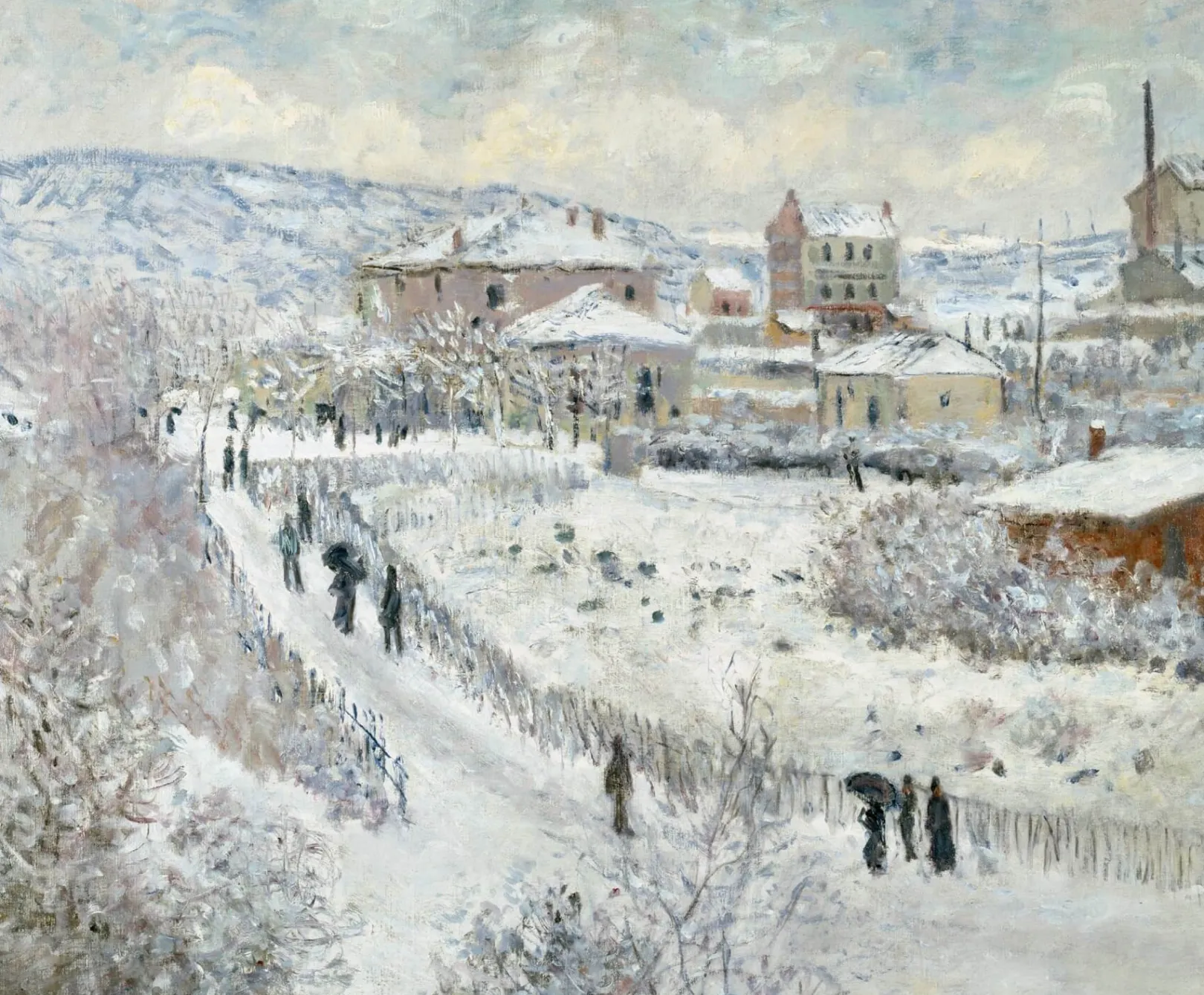 Galerie Mont Monet<Argenteuil im Schnee - Claude Monet