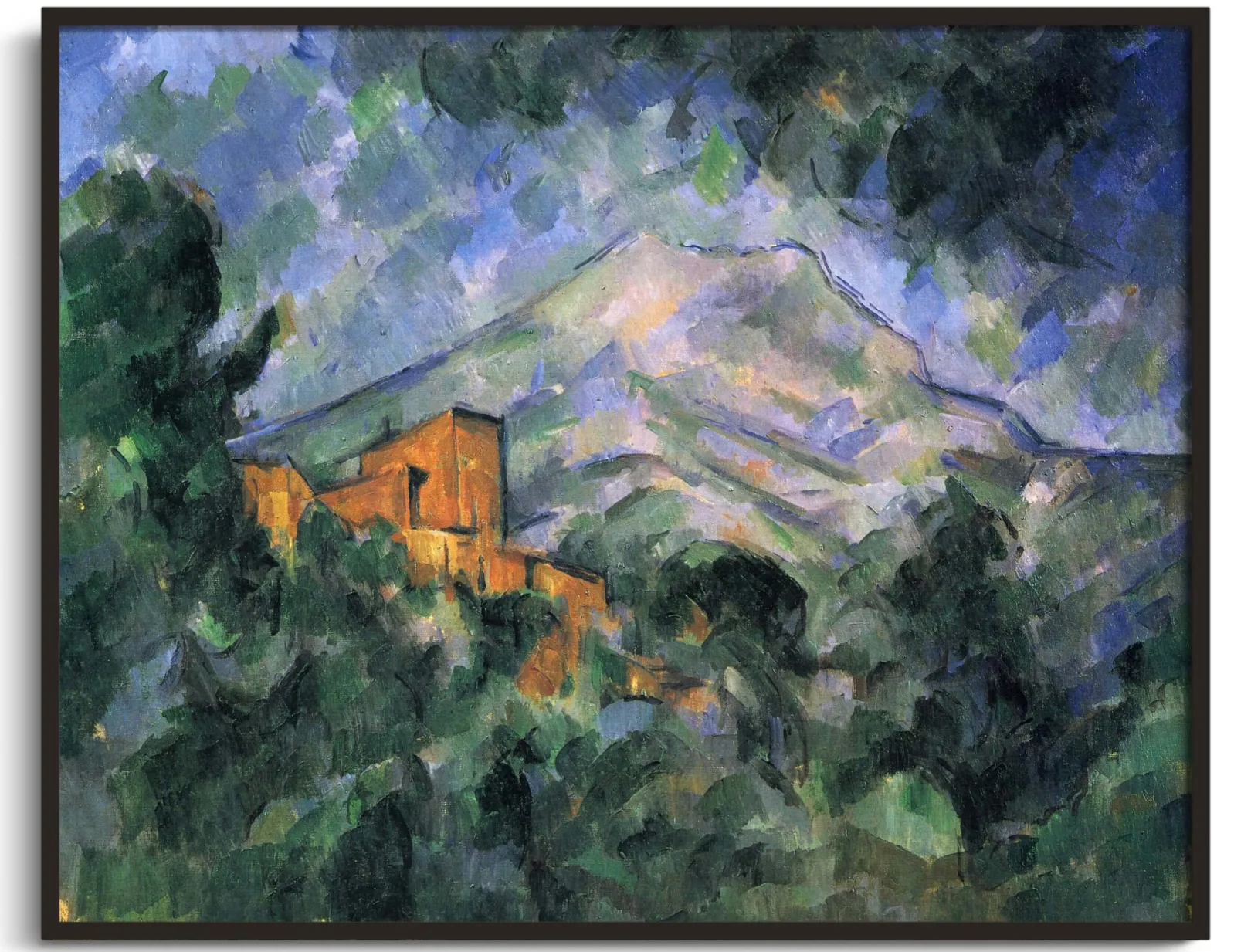 Galerie Mont Cézanne<Berg Sainte-Victoire und schwarzes Schloss - Paul Cézanne