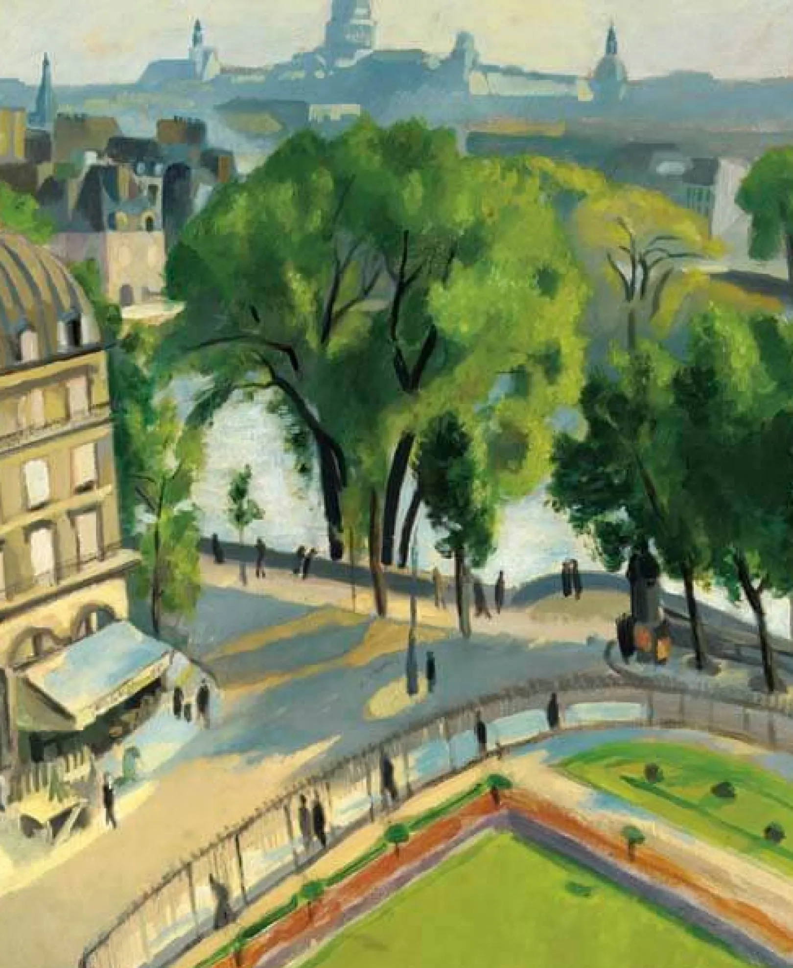 Galerie Mont Delaunay<Blick auf den Quai du Louvre - Robert Delaunay