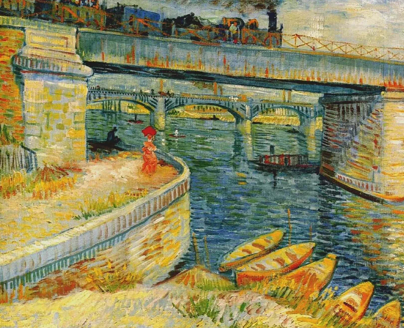 Galerie Mont Van Gogh<Brücken über die Seine bei Asnières - Vincent Van Gogh