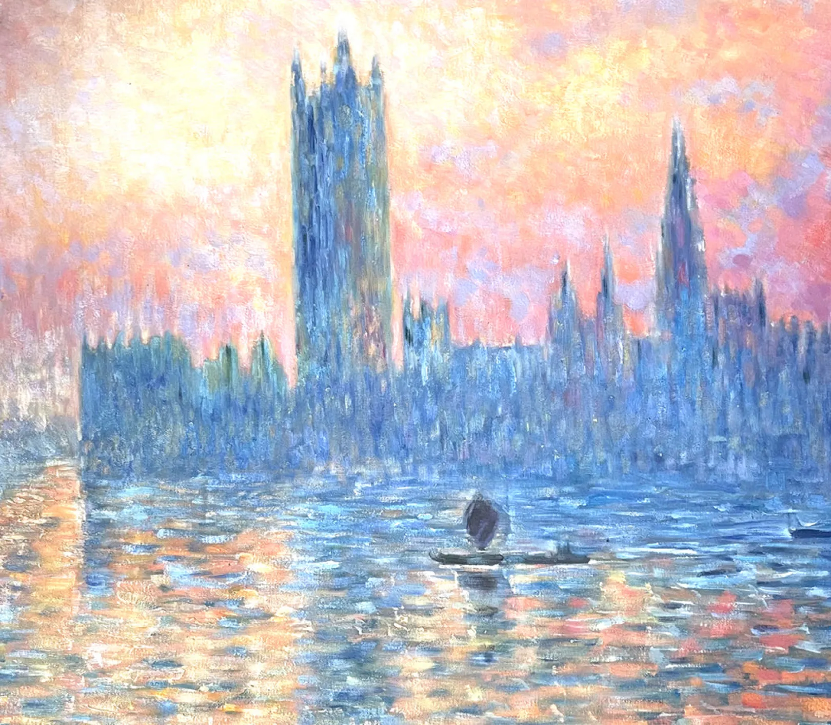 Galerie Mont Monet<Das Parlament in London, Sonnenuntergang - Claude Monet