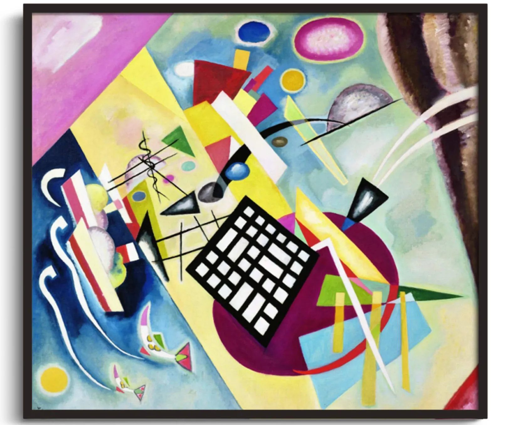 Galerie Mont Kandinsky<Das schwarze Gitter - Vassily Kandinsky