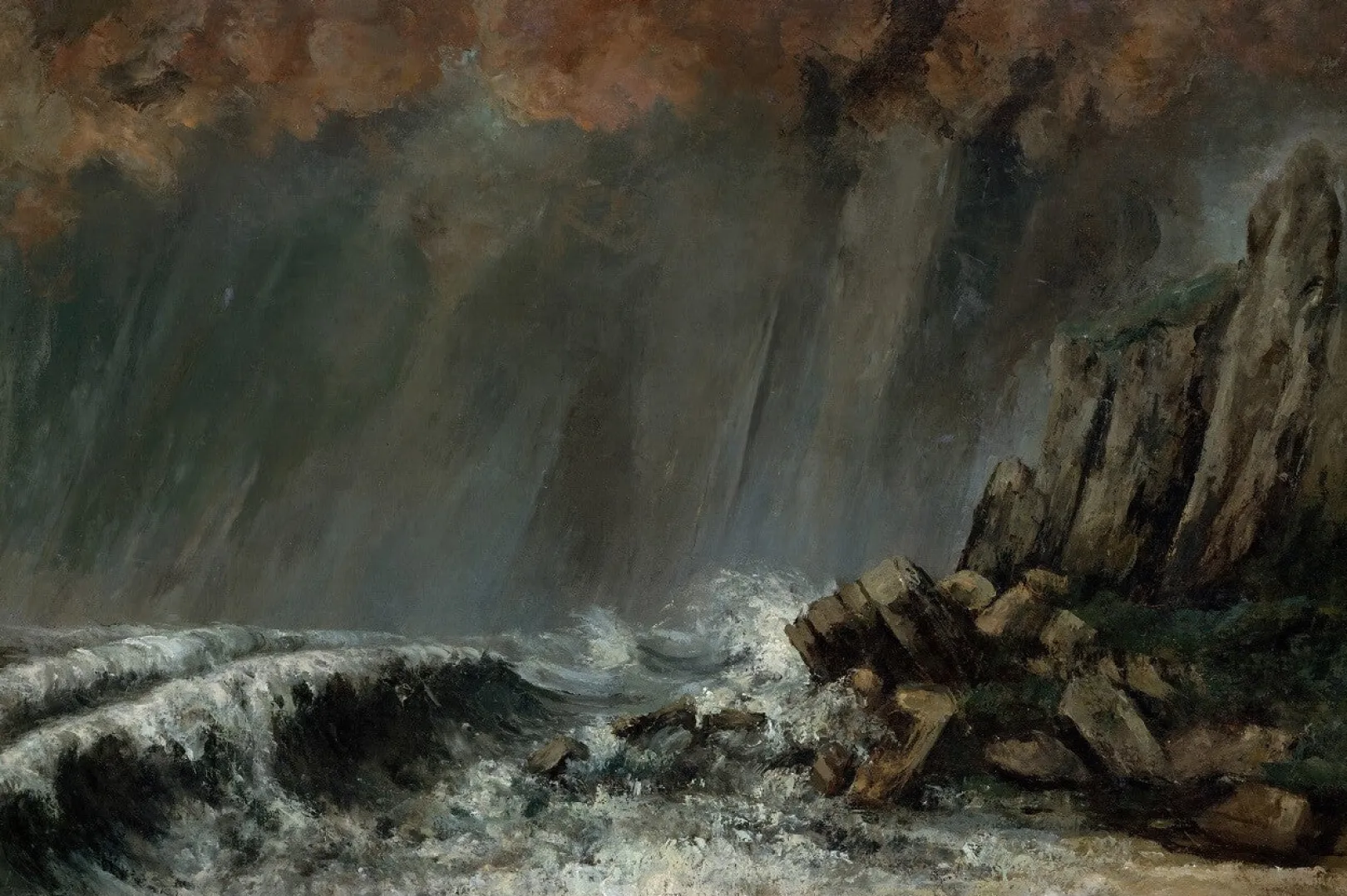 Galerie Mont Courbet<Das stürmische Meer - Gustave Courbet