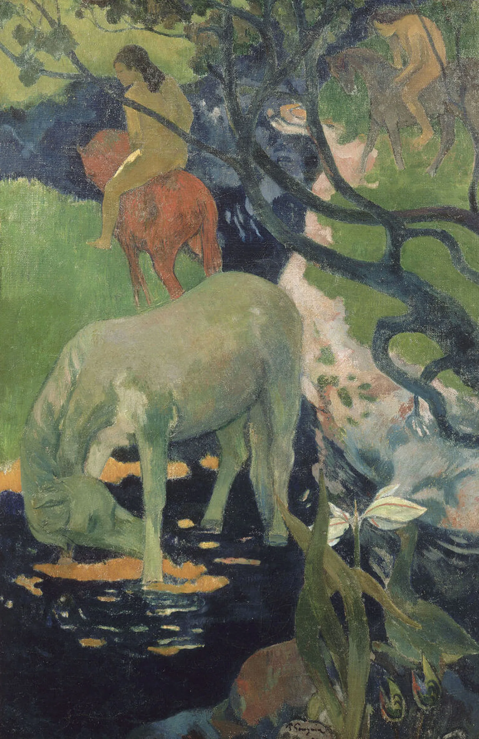 Galerie Mont Gauguin<Das weiße Pferd - Paul Gauguin