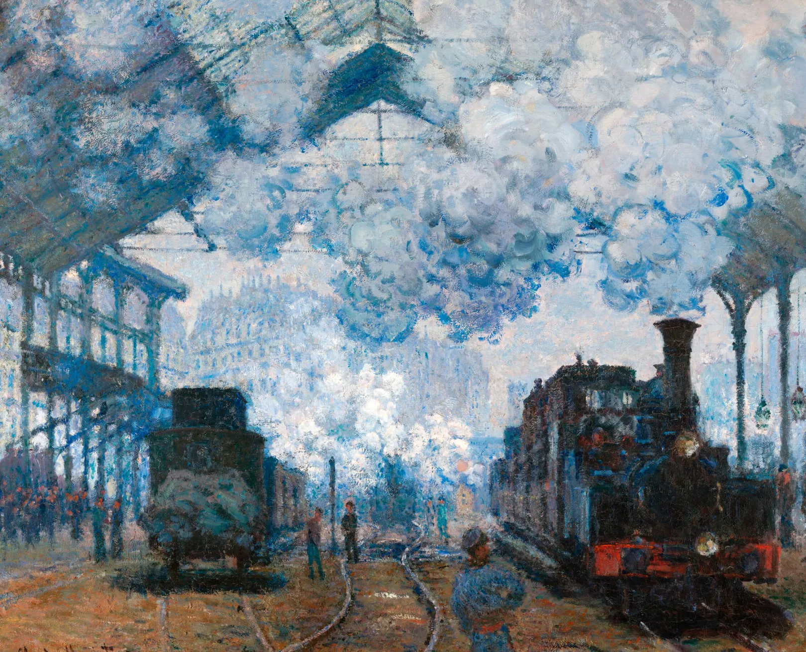 Galerie Mont Monet<Der Bahnhof Saint-Lazare, Ankunft eines Zuges - Claude Monet