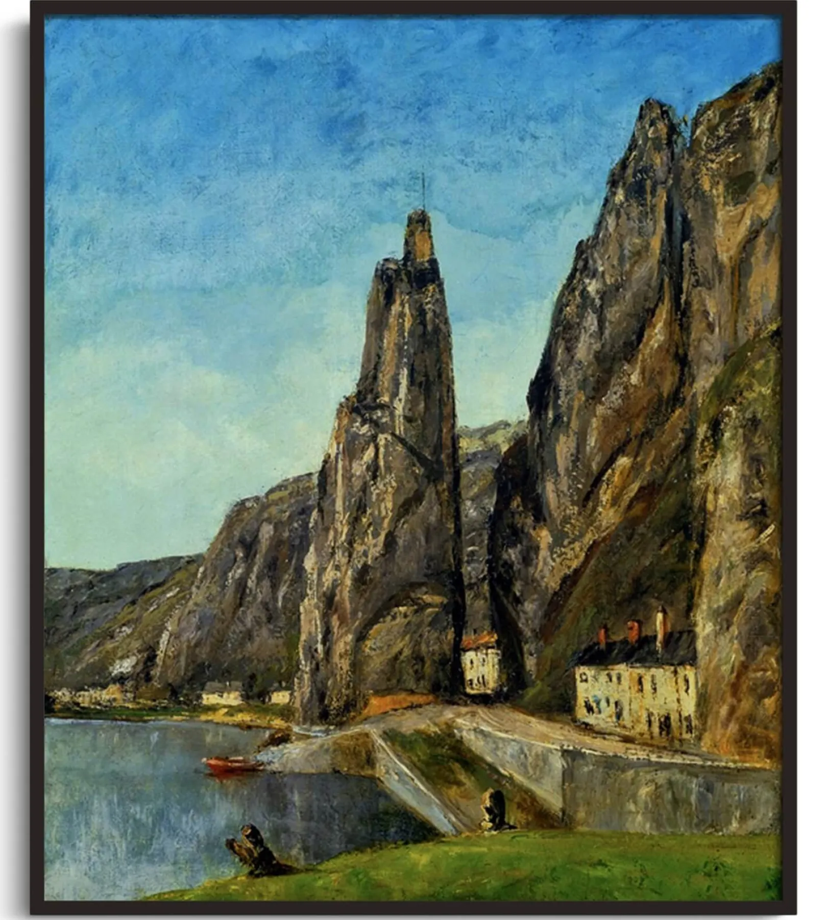 Galerie Mont Courbet<Der Felsen mit Bayard, in Dinant - Gustave Courbet