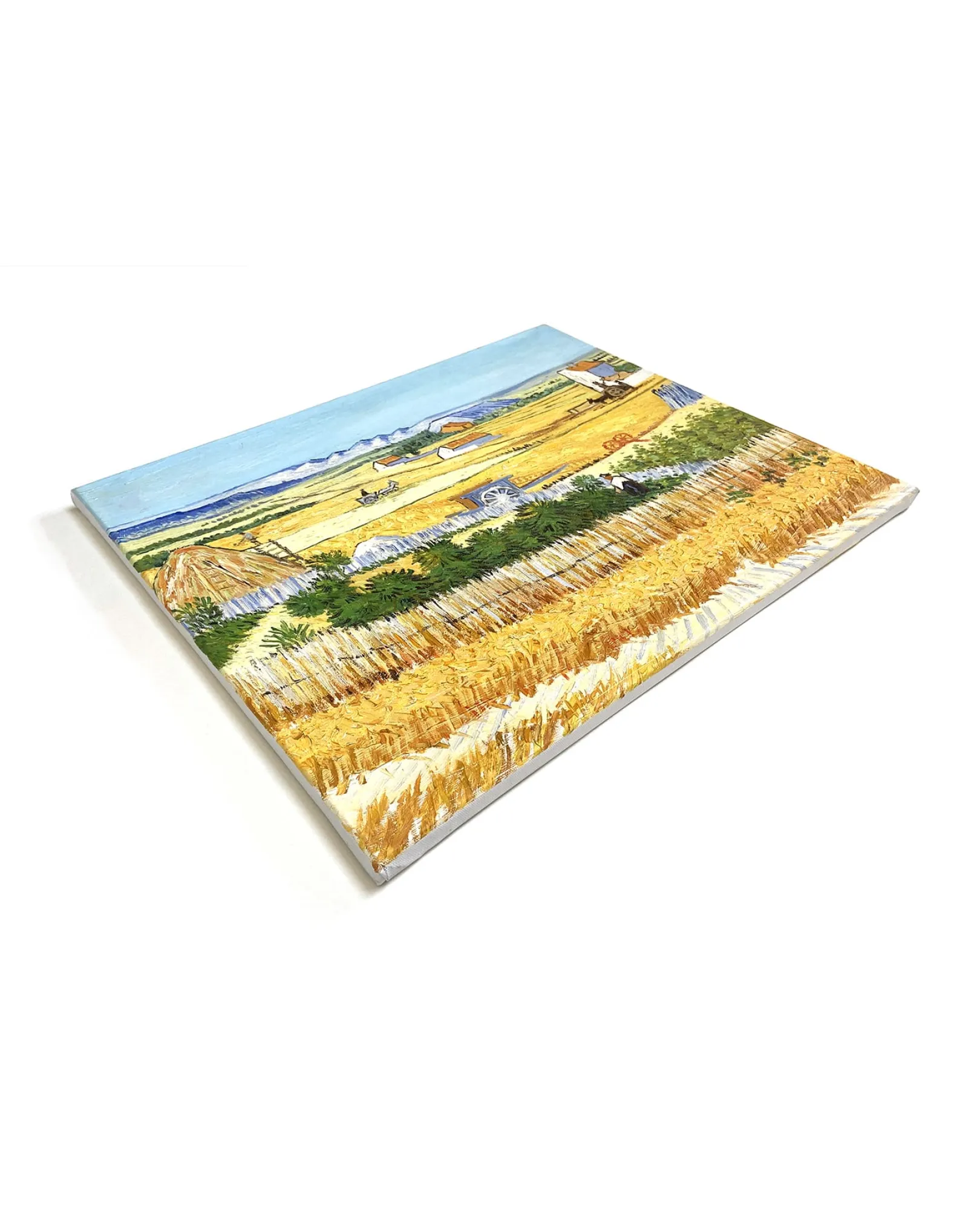 Galerie Mont Van Gogh<Die Ernte in La Crau, mit Montmajour im Hintergrund - Vincent Van Gogh