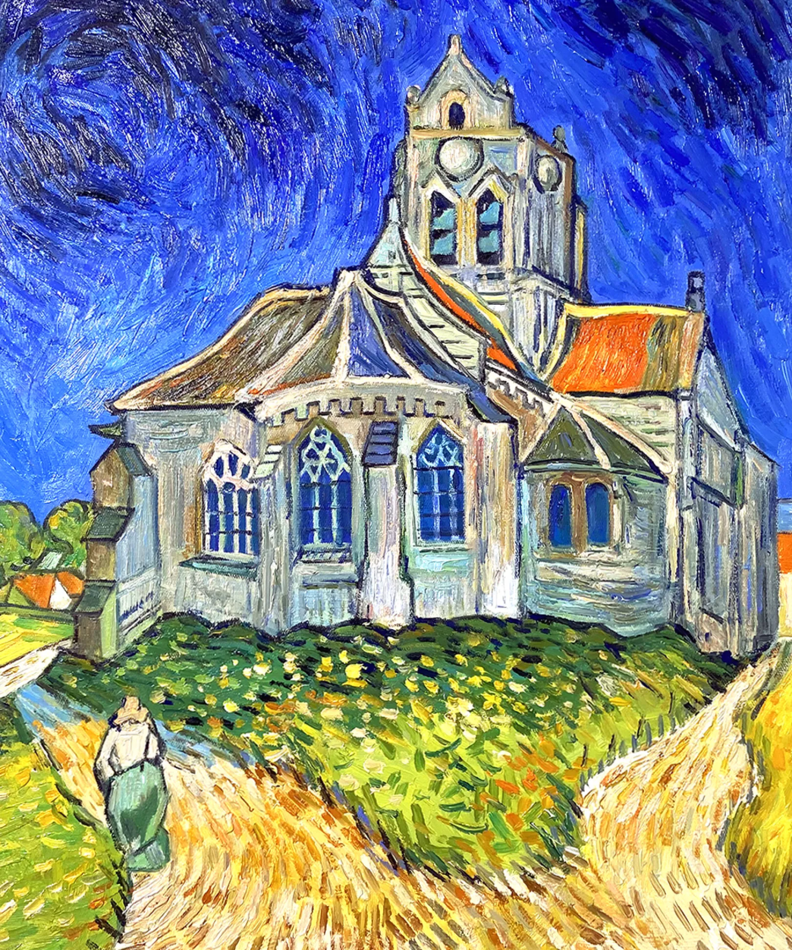 Galerie Mont Van Gogh<Die Kirche von Auvers-sur-Oise - Vincent Van Gogh