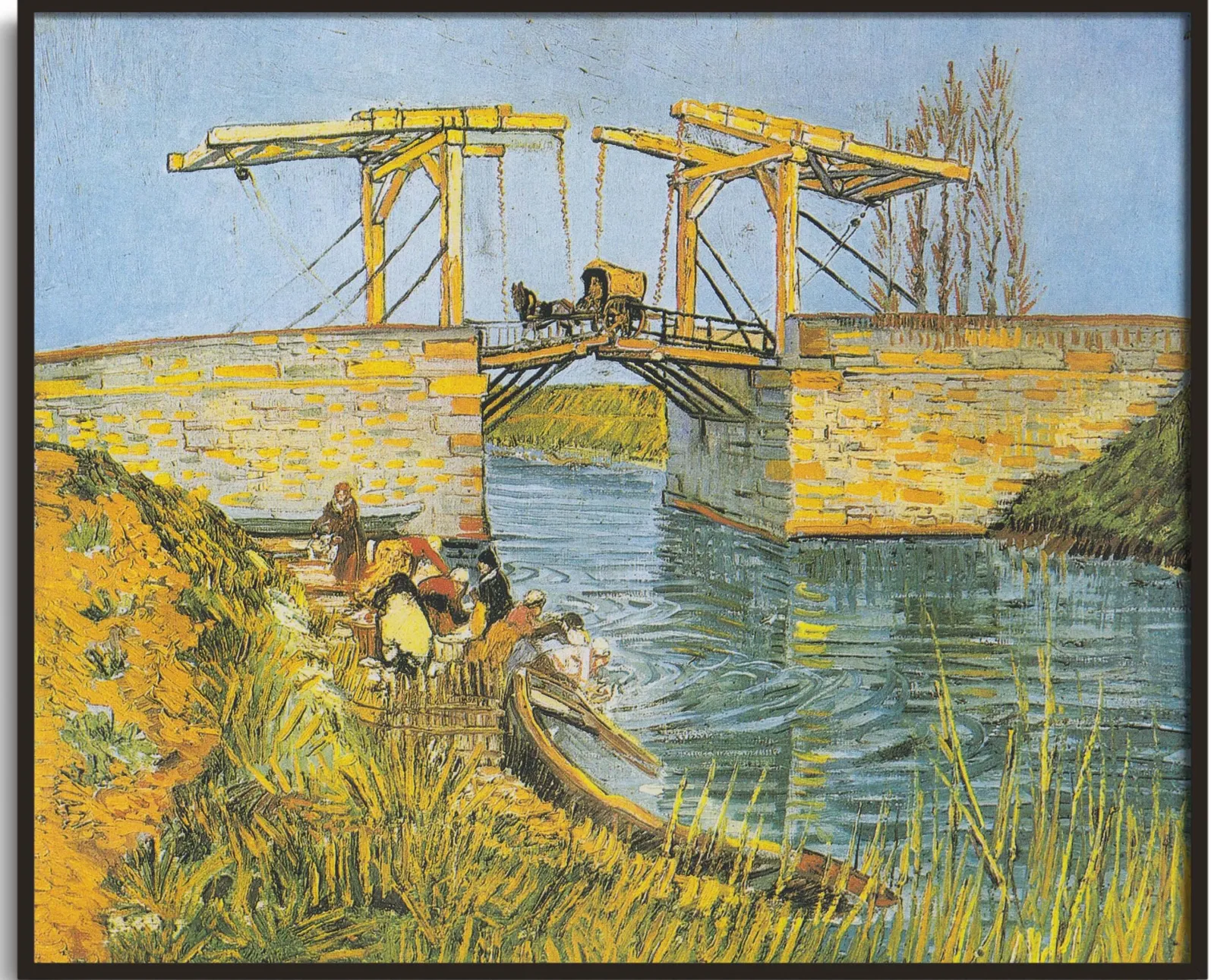 Galerie Mont Van Gogh<Die Langlois-Brücke mit Waschweibern - Vincent Van Gogh