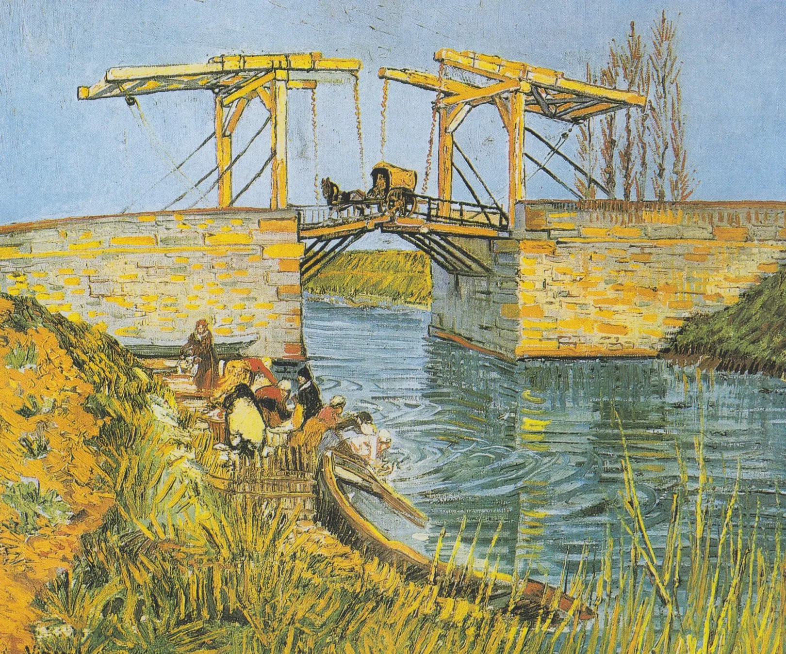 Galerie Mont Van Gogh<Die Langlois-Brücke mit Waschweibern - Vincent Van Gogh