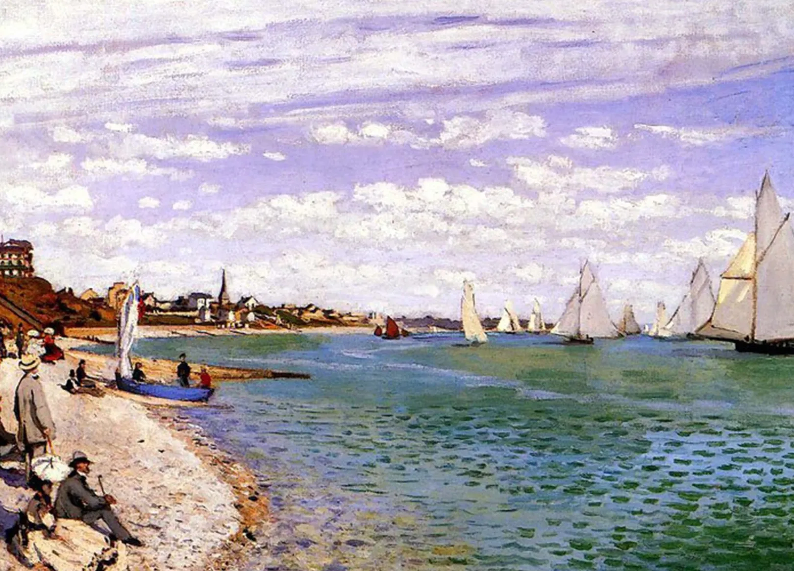 Galerie Mont Monet<Die Regatta in Sainte-Adresse - Claude Monet