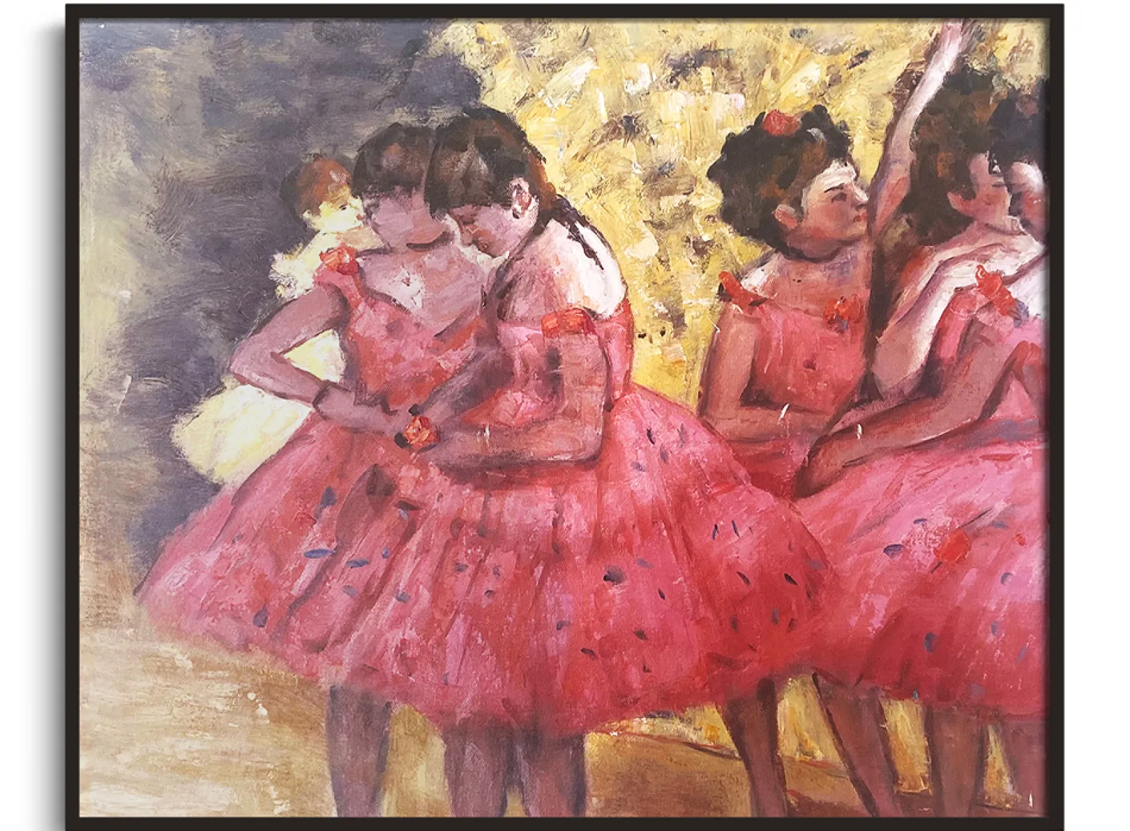 Galerie Mont Degas<Die rosa Tänzerinnen vor dem Ballett - Edgar Degas