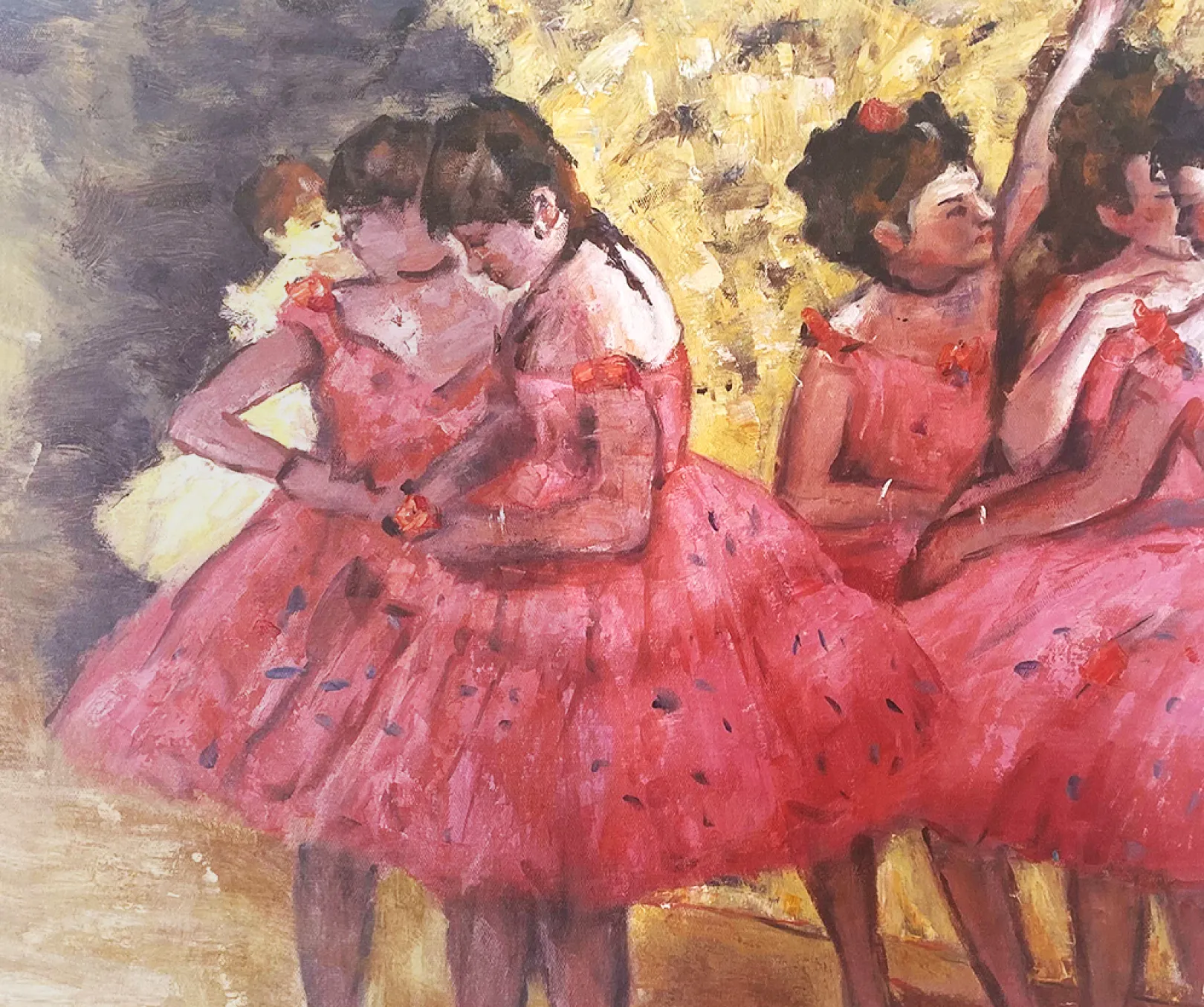 Galerie Mont Degas<Die rosa Tänzerinnen vor dem Ballett - Edgar Degas