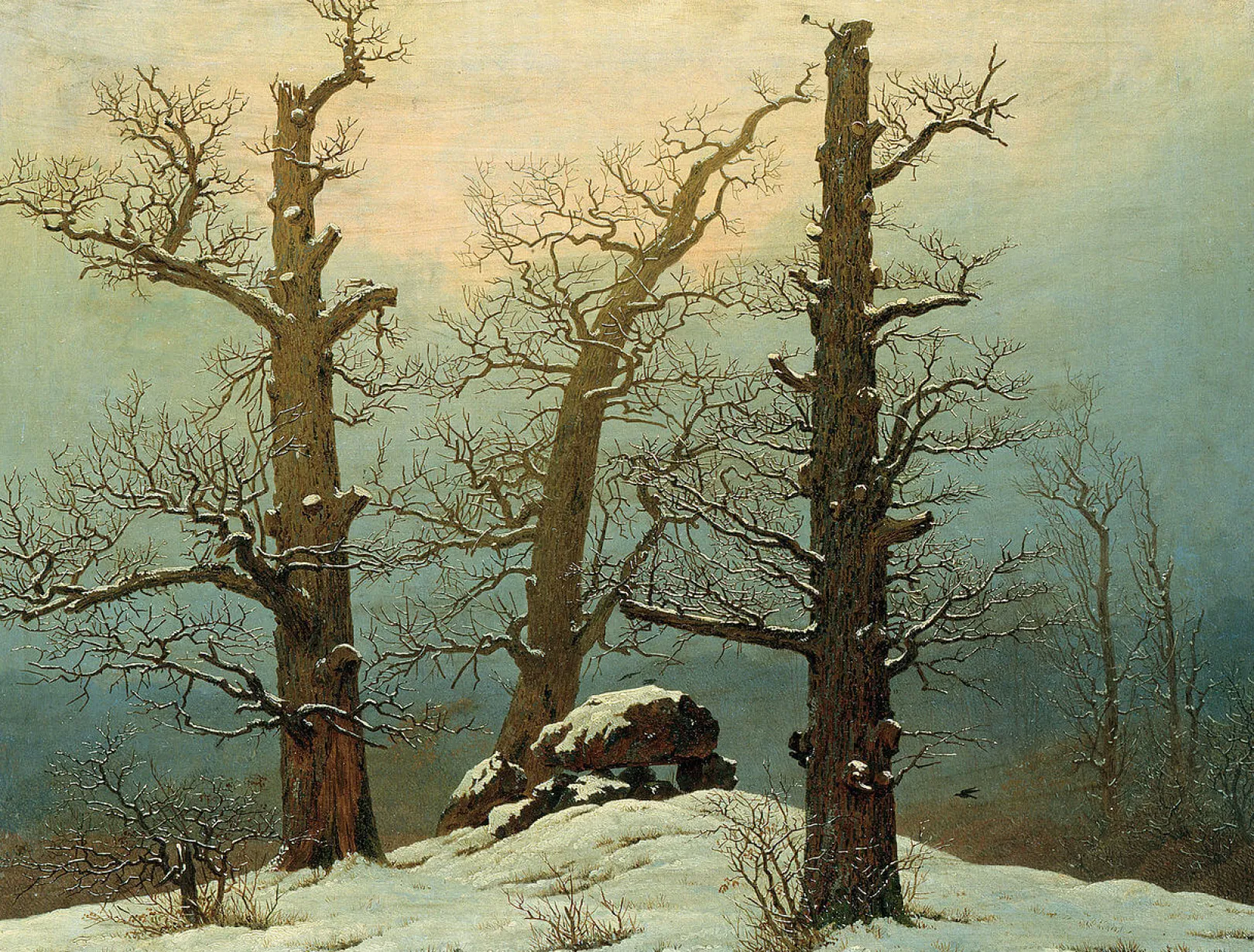 Galerie Mont Friedrich<Dolmen im Schnee - Caspar David Friedrich