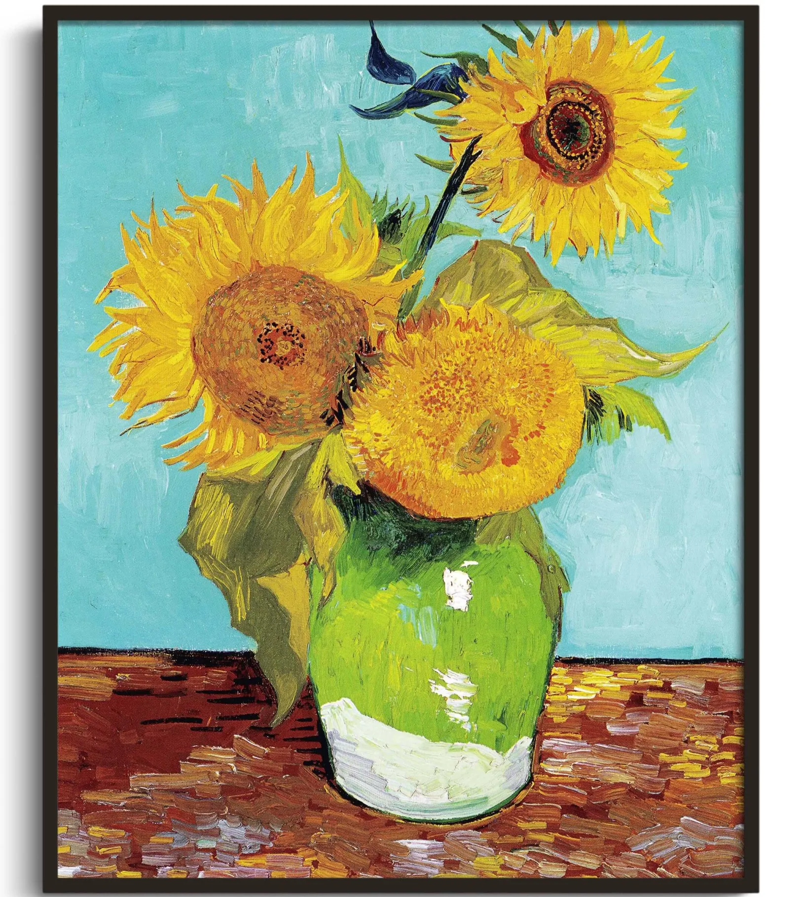 Galerie Mont Van Gogh<Drei Sonnenblumen in einer Vase - Vincent Van Gogh