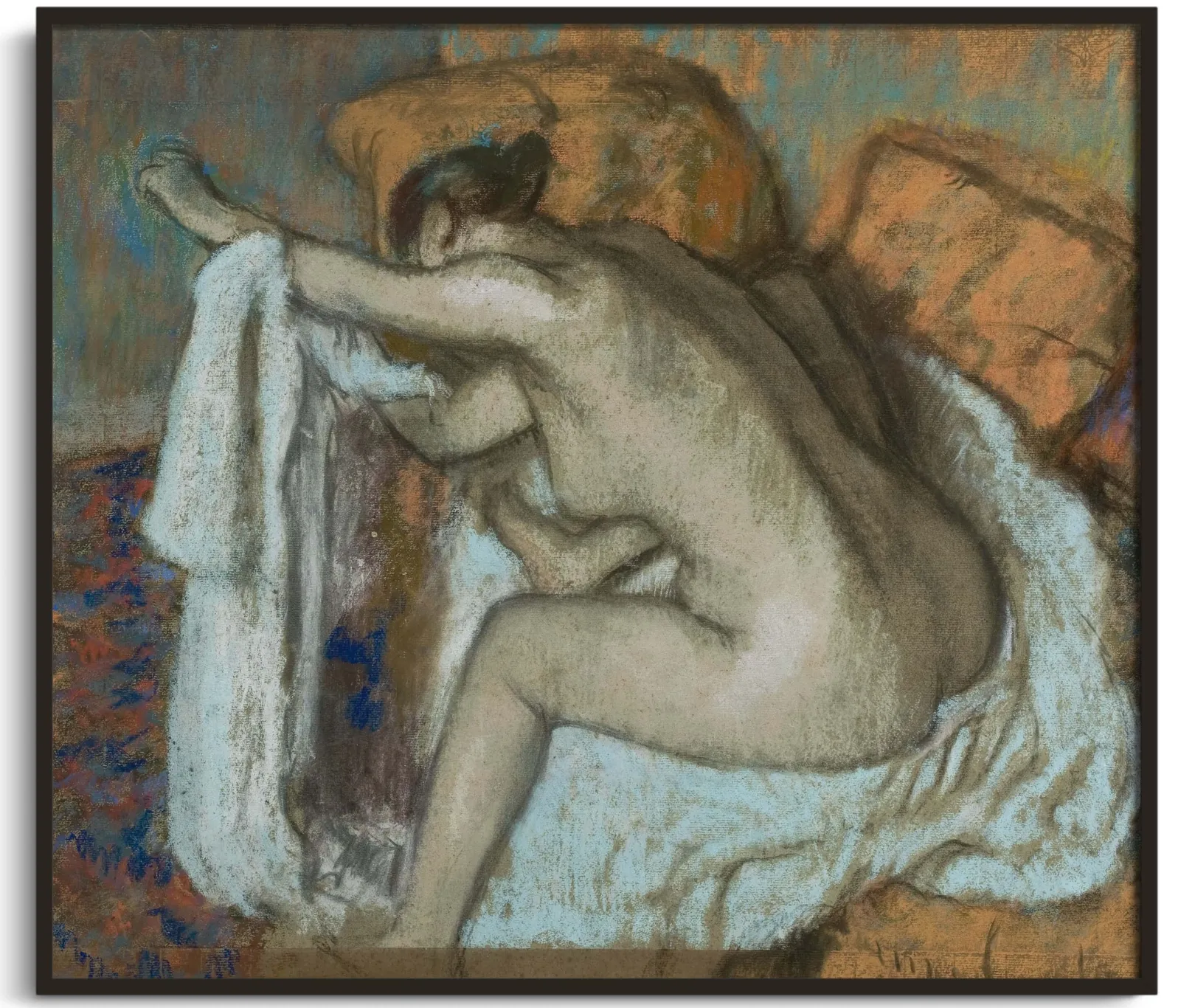 Galerie Mont Degas<Frau, die ihren linken Arm trocknet - Edgar Degas