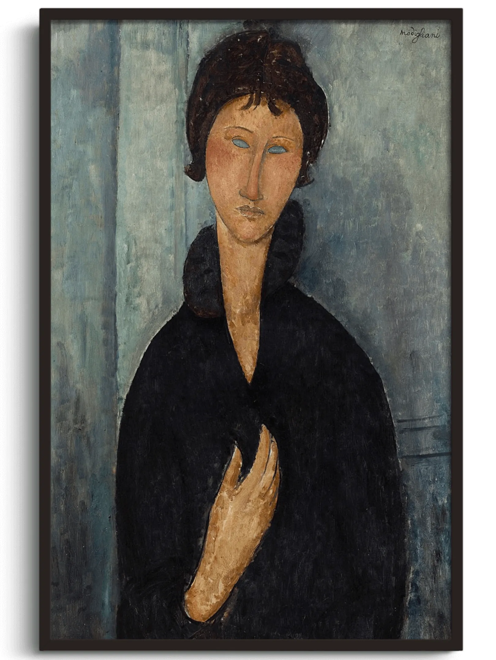 Galerie Mont Modigliani<Frau mit blauen Augen - Amedeo Modigliani