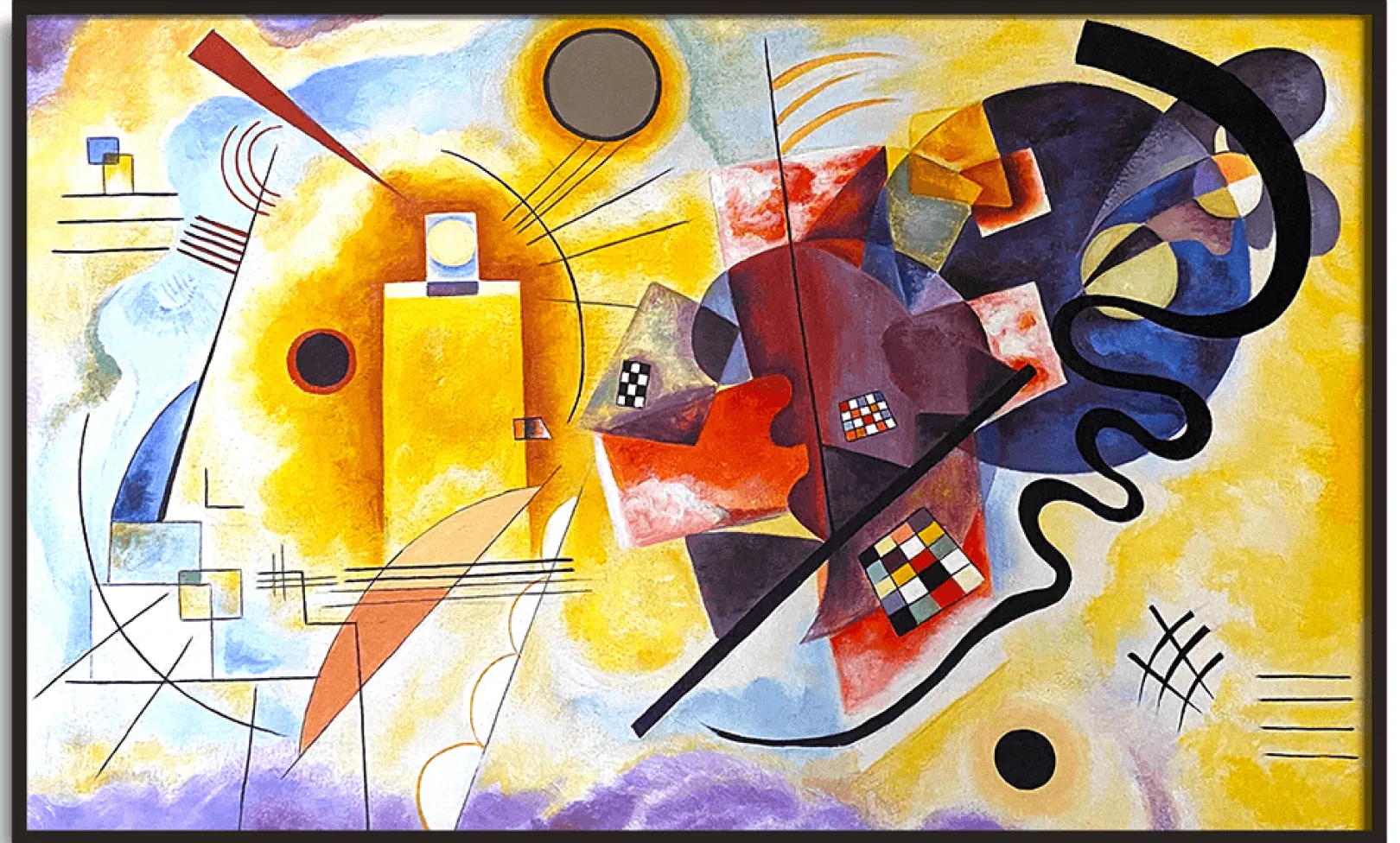 Galerie Mont Kandinsky<Gelb-rot-blau - Vassily Kandinsky