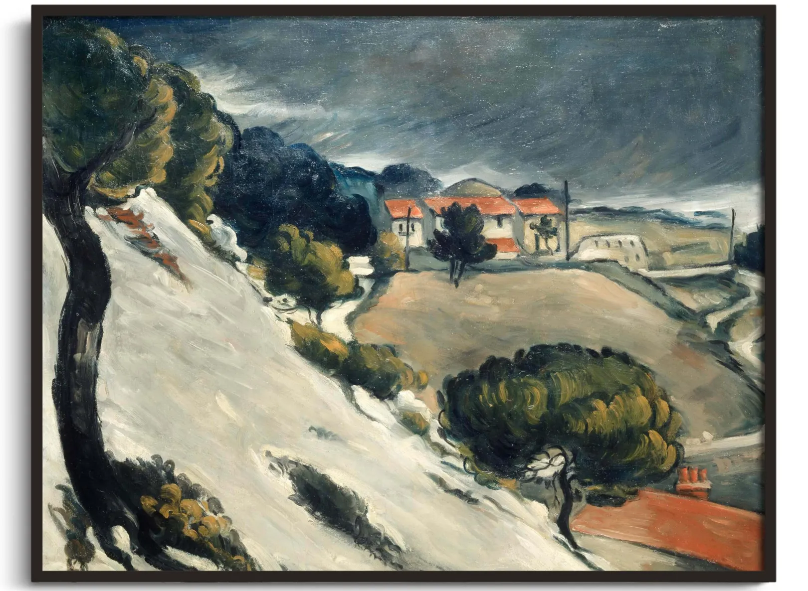 Galerie Mont Cézanne<Geschmolzener Schnee in L'Estaque - Paul Cézanne