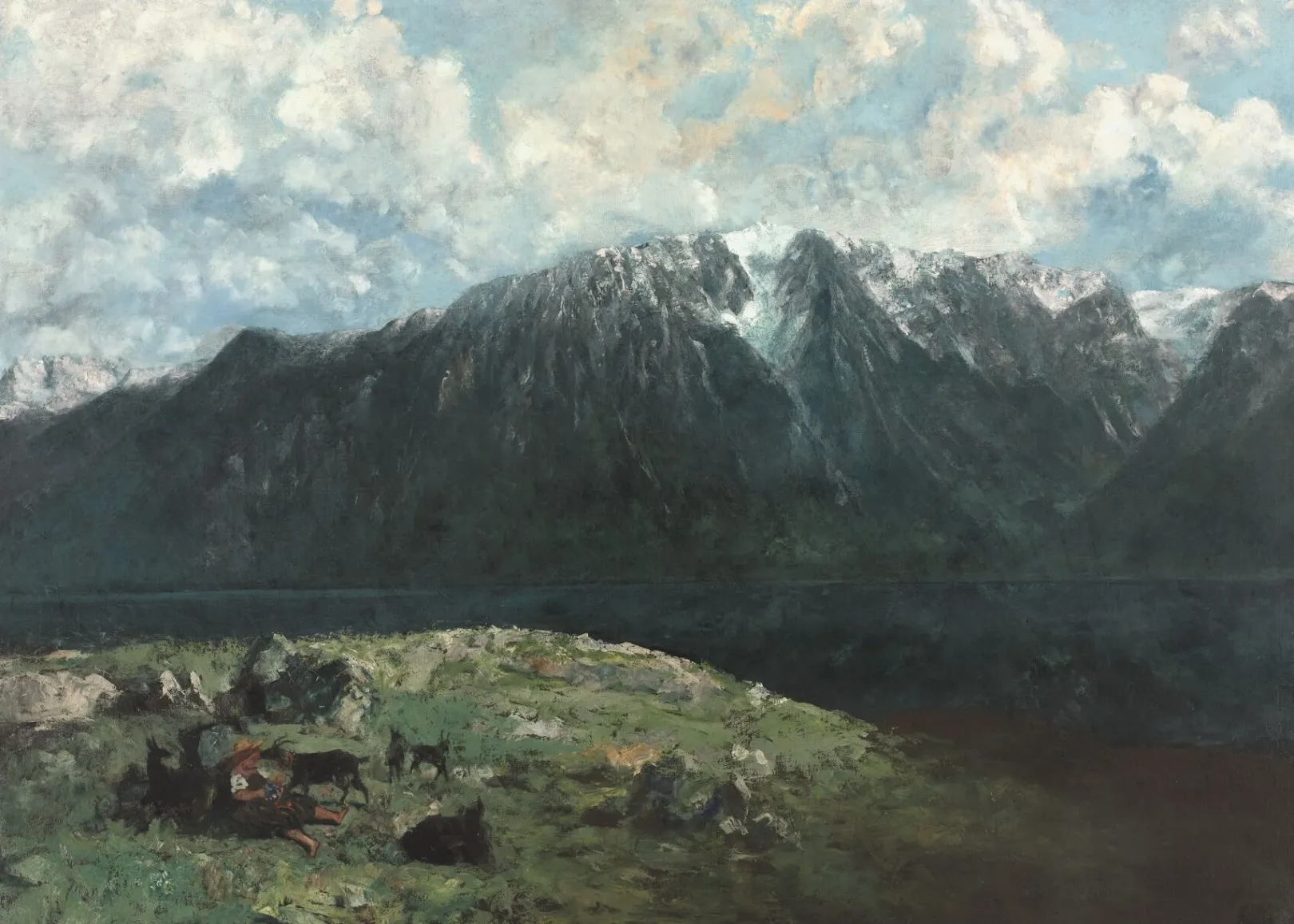 Galerie Mont Courbet<Großes Alpenpanorama, der Dent du Midi - Gustave Courbet