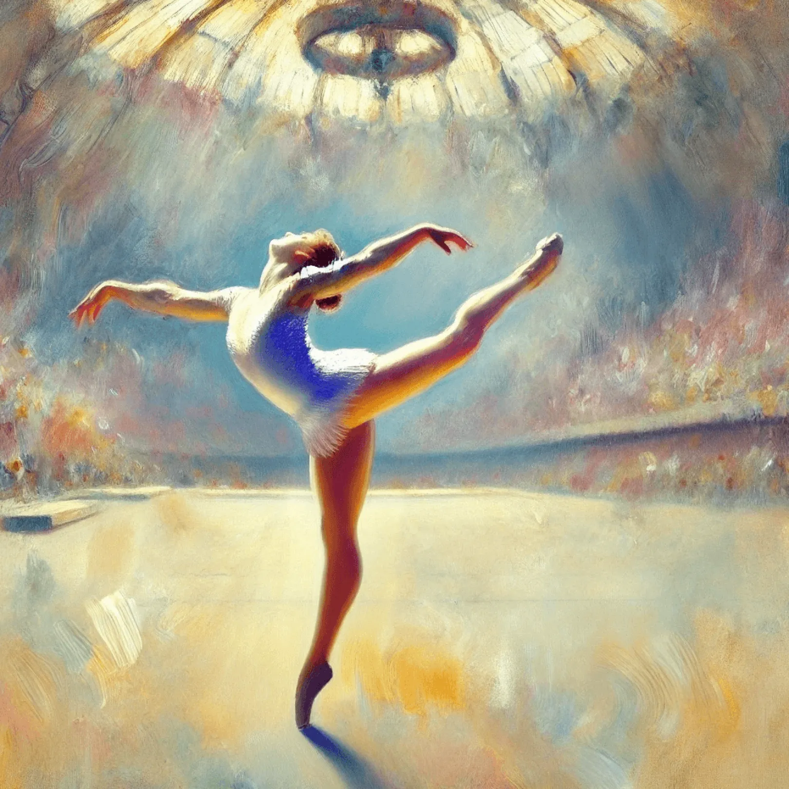 Galerie Mont Degas<Gymnastin in Weiß x Degas