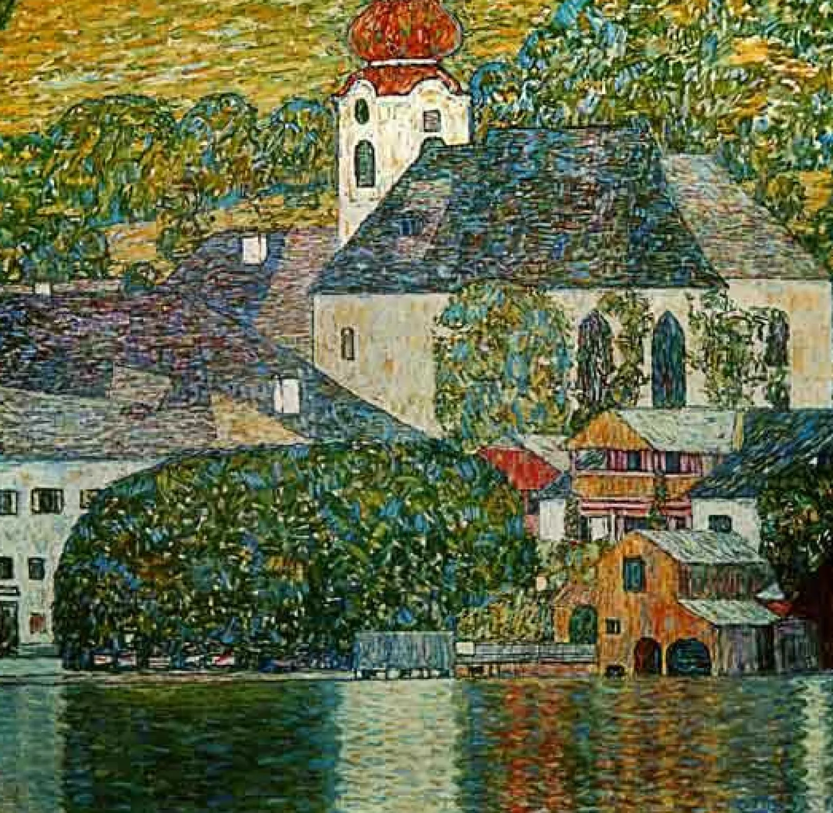 Galerie Mont Klimt<Kirche in Unterach - Gustav Klimt