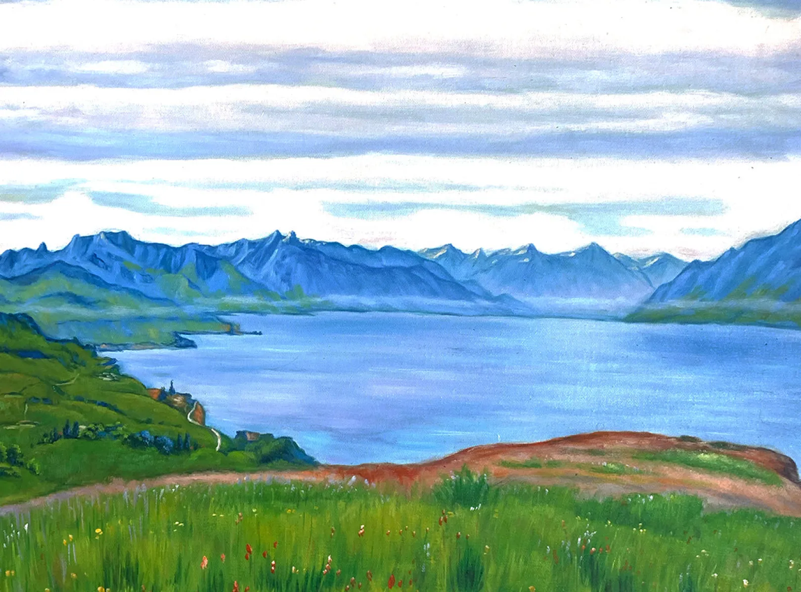 Galerie Mont Hodler<Landschaft am Genfer See - Ferdinand Hodler