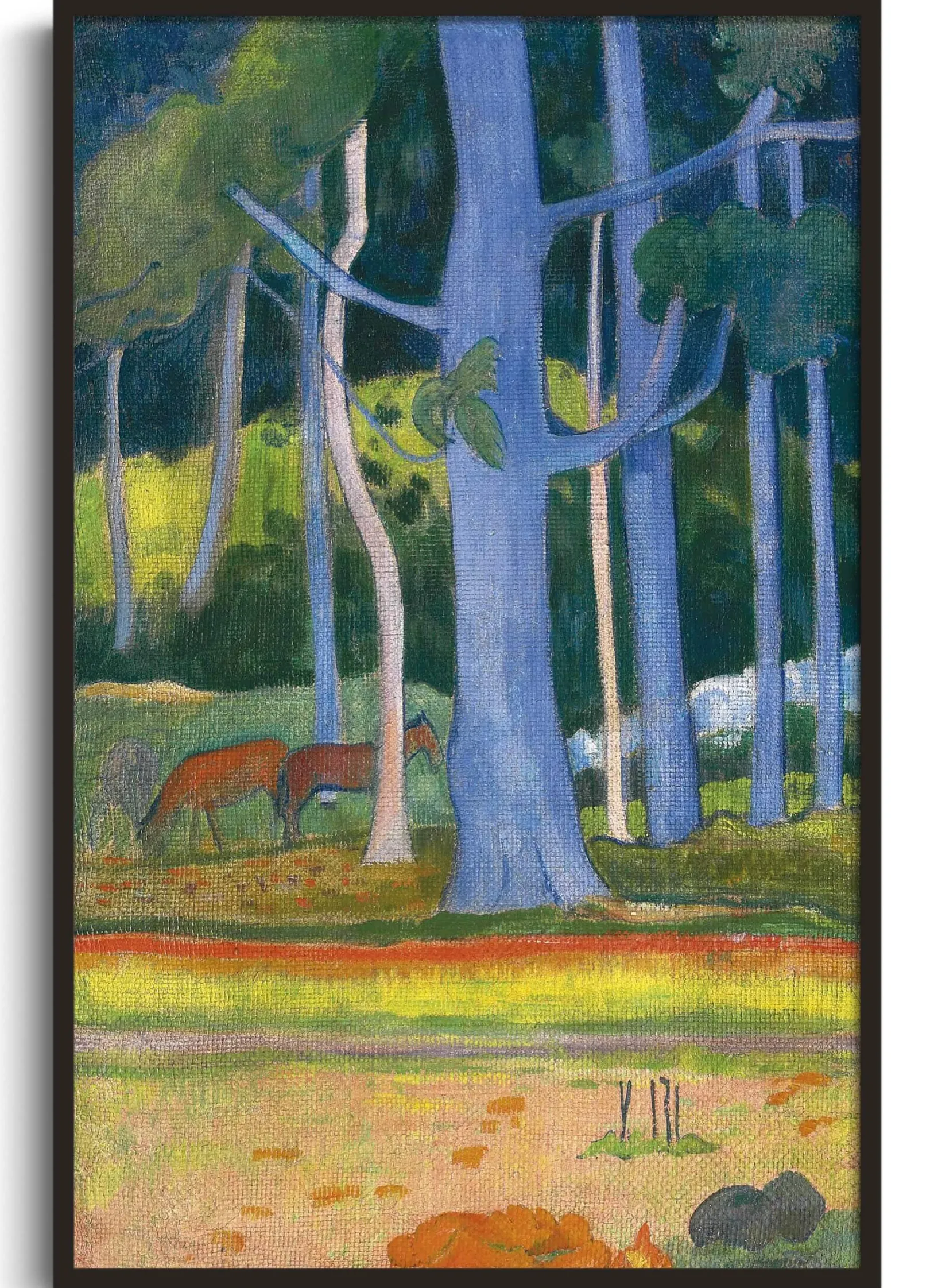 Galerie Mont Gauguin<Landschaft mit blauen Baumstämmen - Paul Gauguin