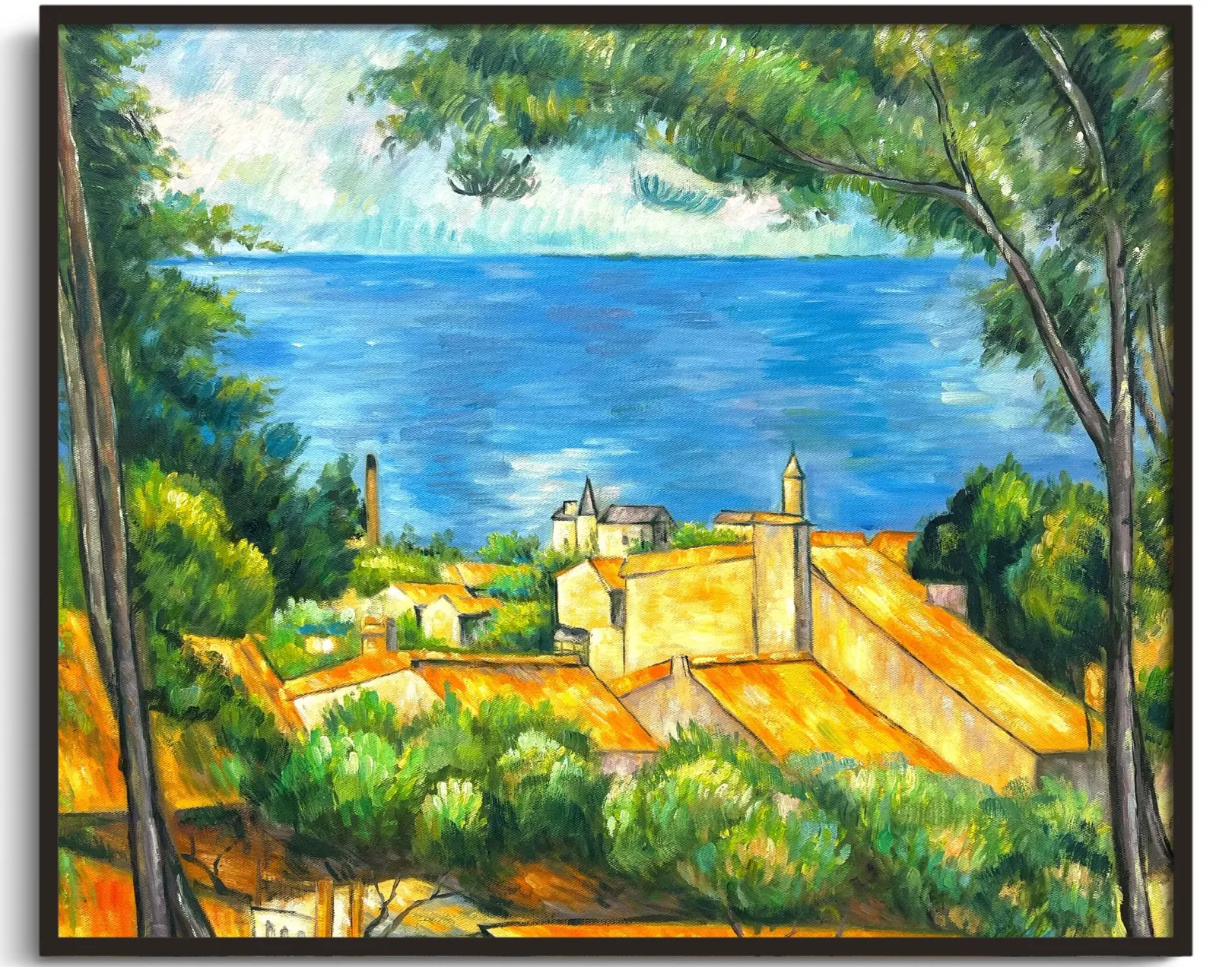 Galerie Mont Cézanne<L'Estaque mit den roten Dächern - Paul Cézanne