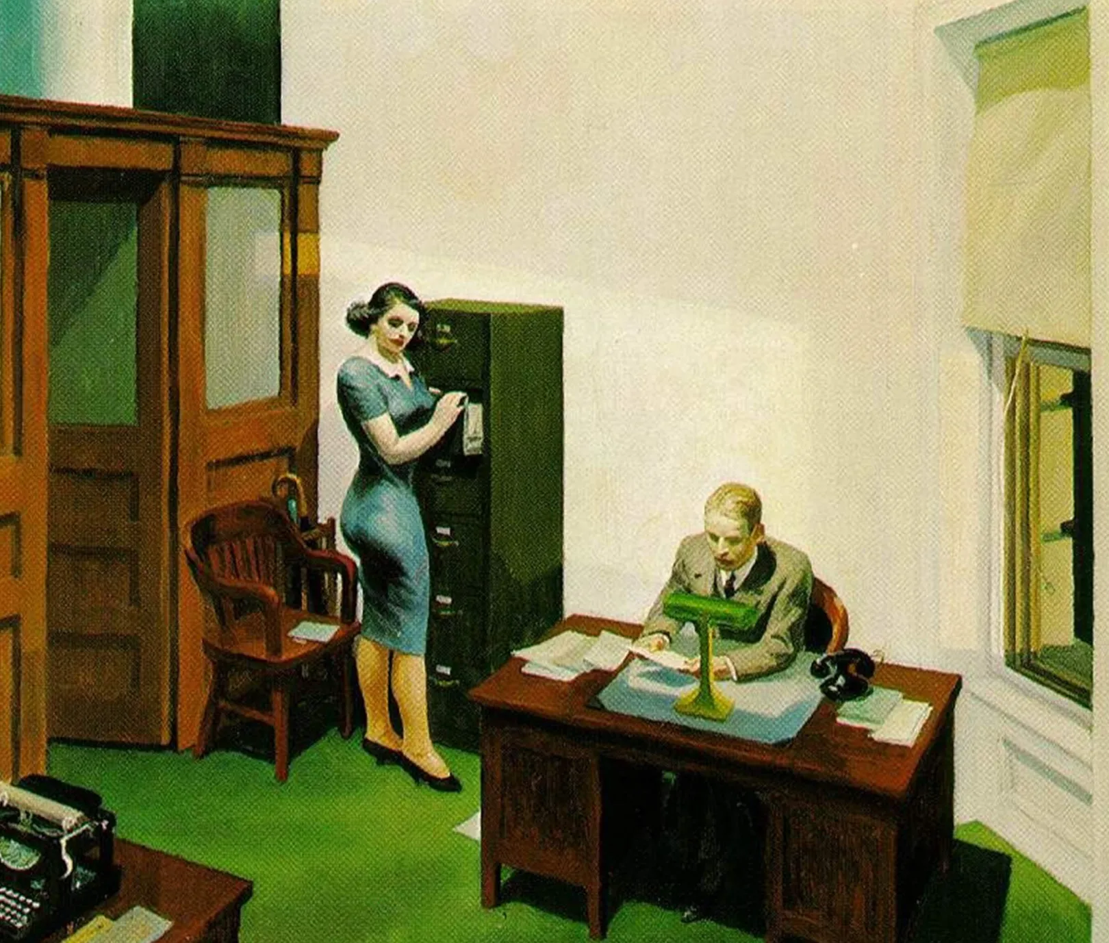 Galerie Mont Hopper<Office at Night - Edward Hopper