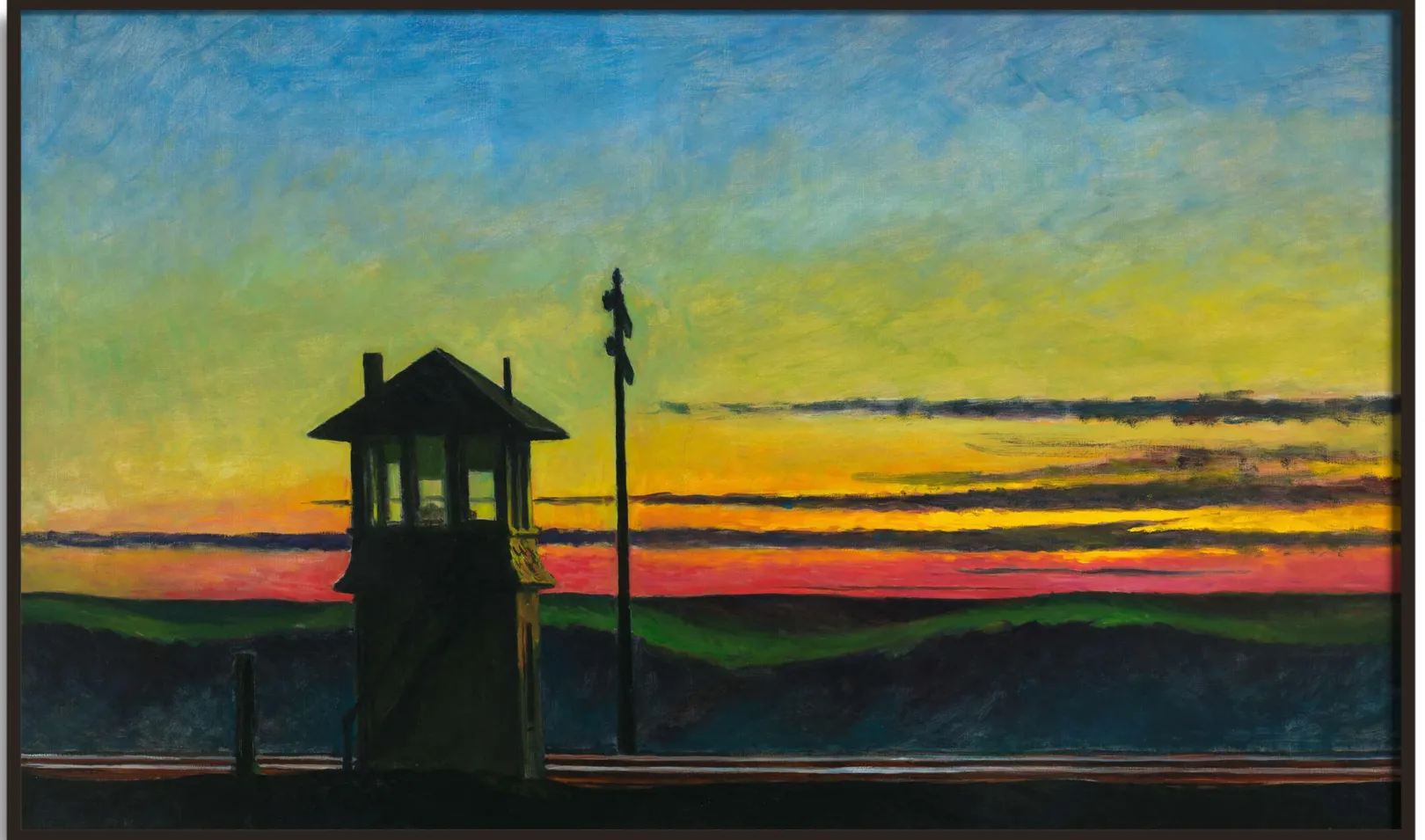 Galerie Mont Hopper<Railroad Sunset - Edward Hopper