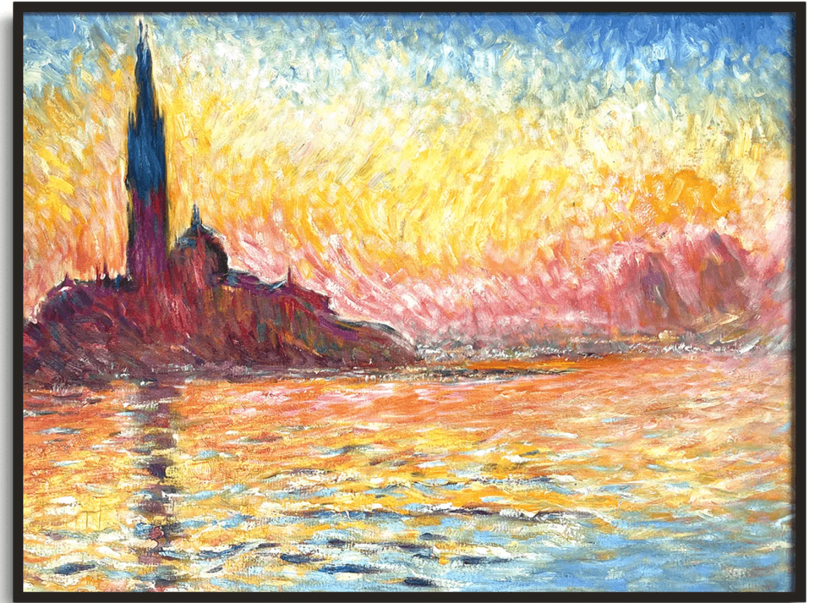 Galerie Mont Monet<Saint-Georges-Majeur in der Abenddämmerung - Claude Monet