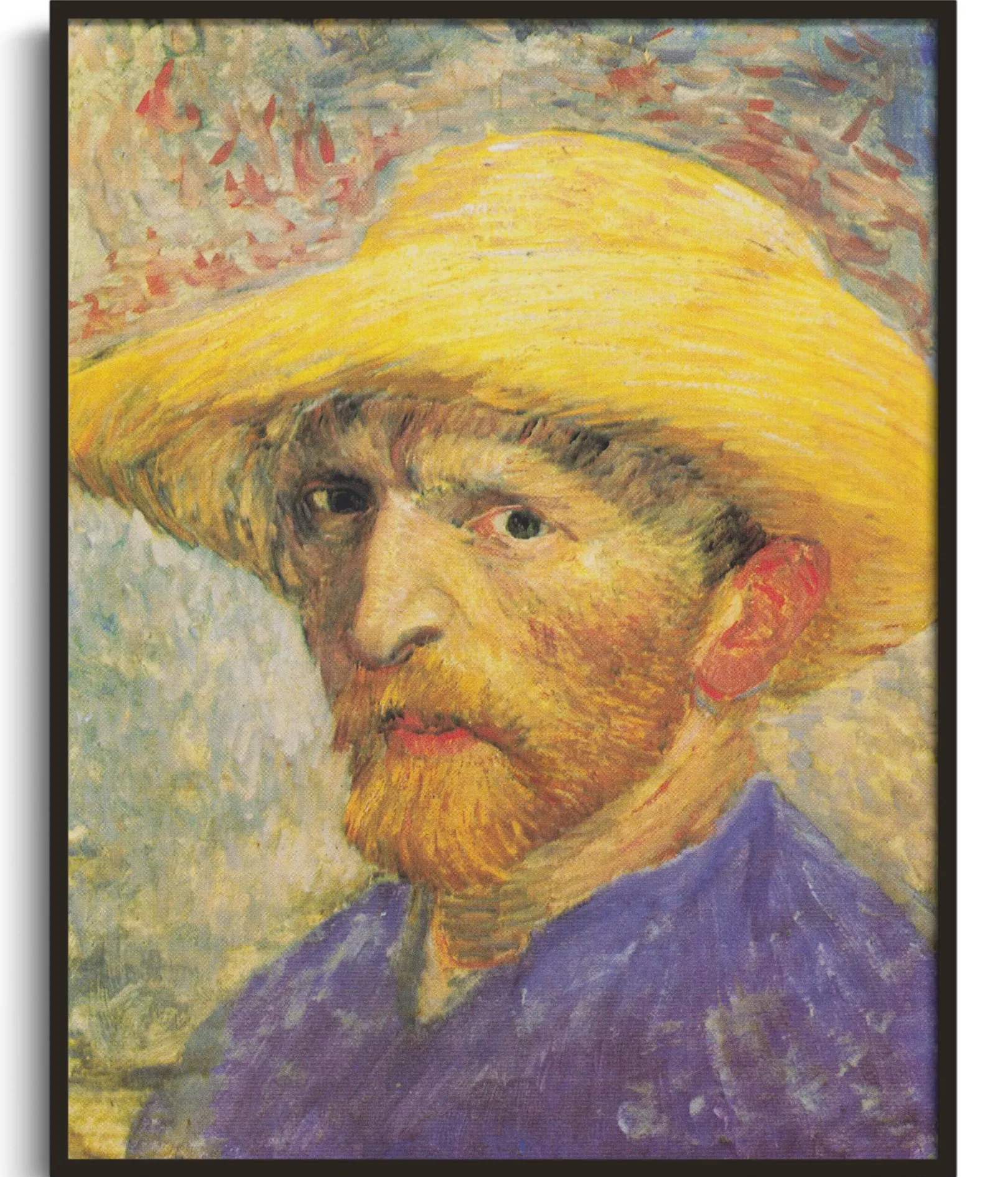 Galerie Mont Van Gogh<Selbstbildnis mit Strohhut - Vincent Van Gogh