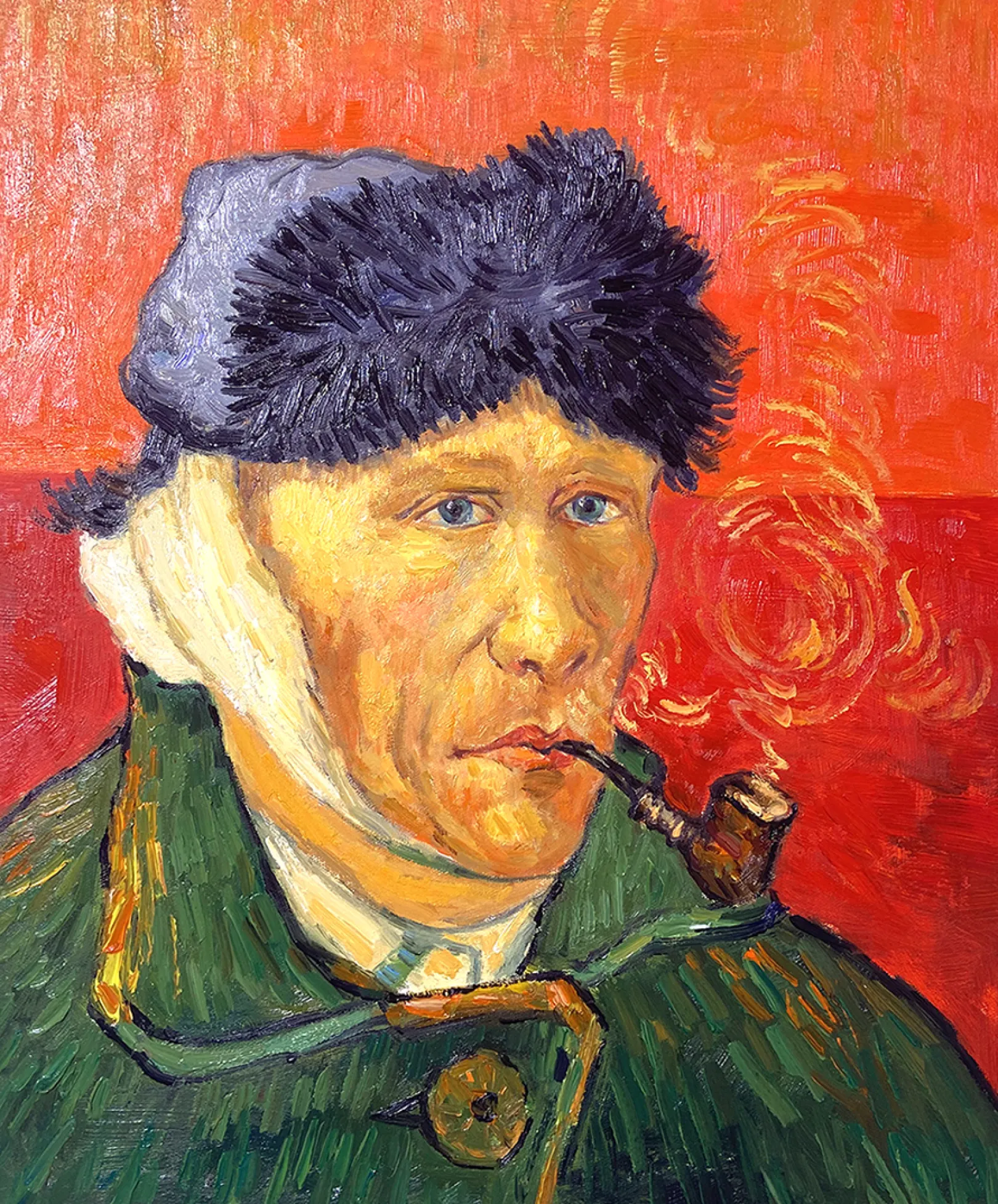 Galerie Mont Van Gogh<Selbstporträt mit verbundenem Ohr - Vincent Van Gogh