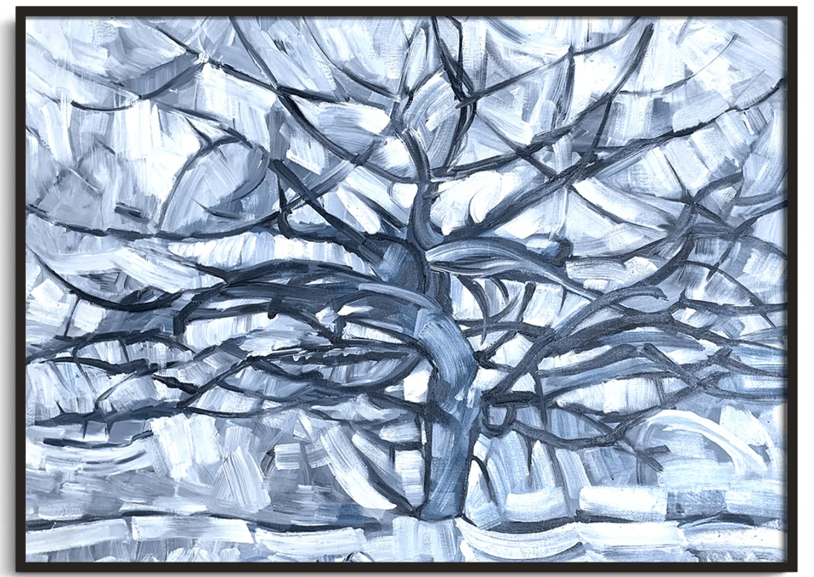 Galerie Mont Mondrian<Silberner Baum - Piet Mondrian