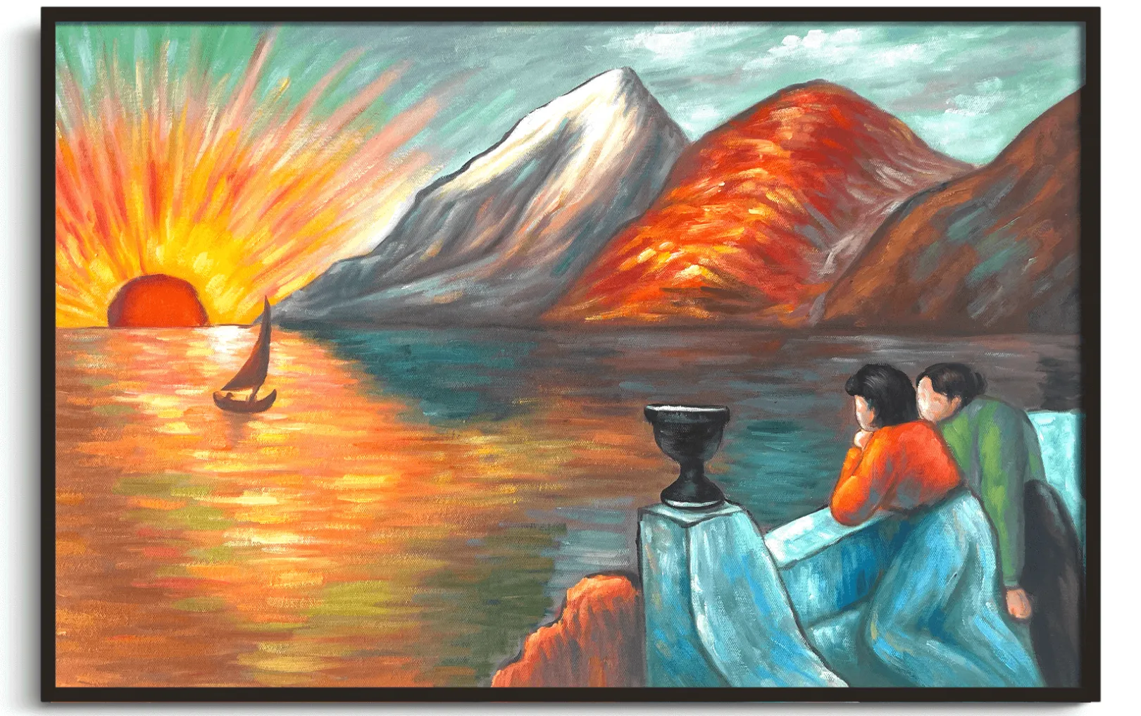 Galerie Mont Von Werefkin<Sonnenaufgang - Marianne von Werefkin