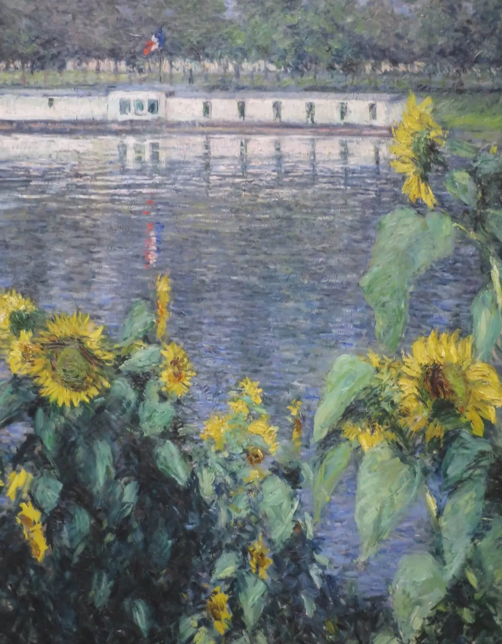 Galerie Mont Caillebotte<Sonnenblumen am Ufer der Seine - Gustave Caillebotte