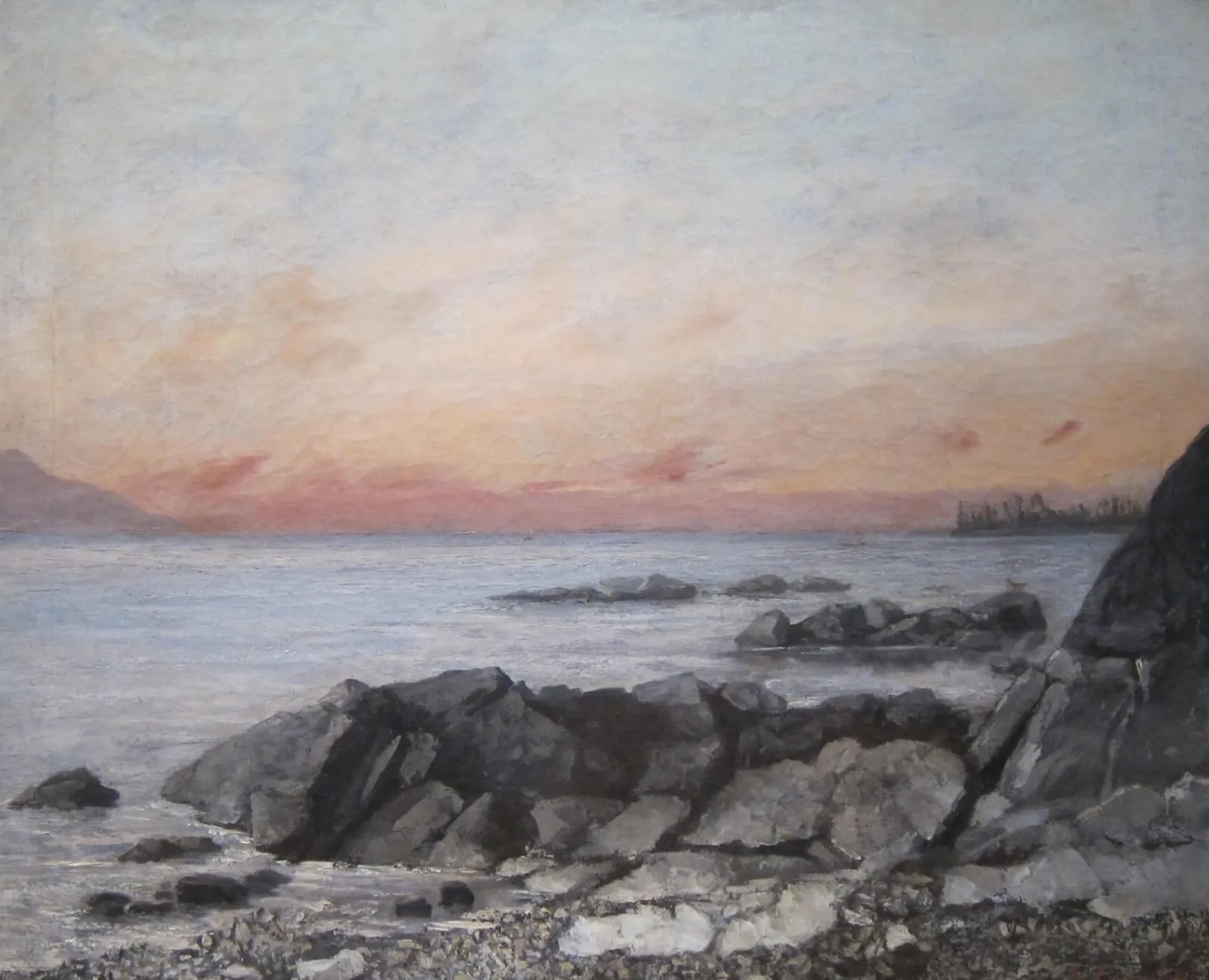 Galerie Mont Courbet<Sonnenuntergang, Vevey - Gustave Courbet