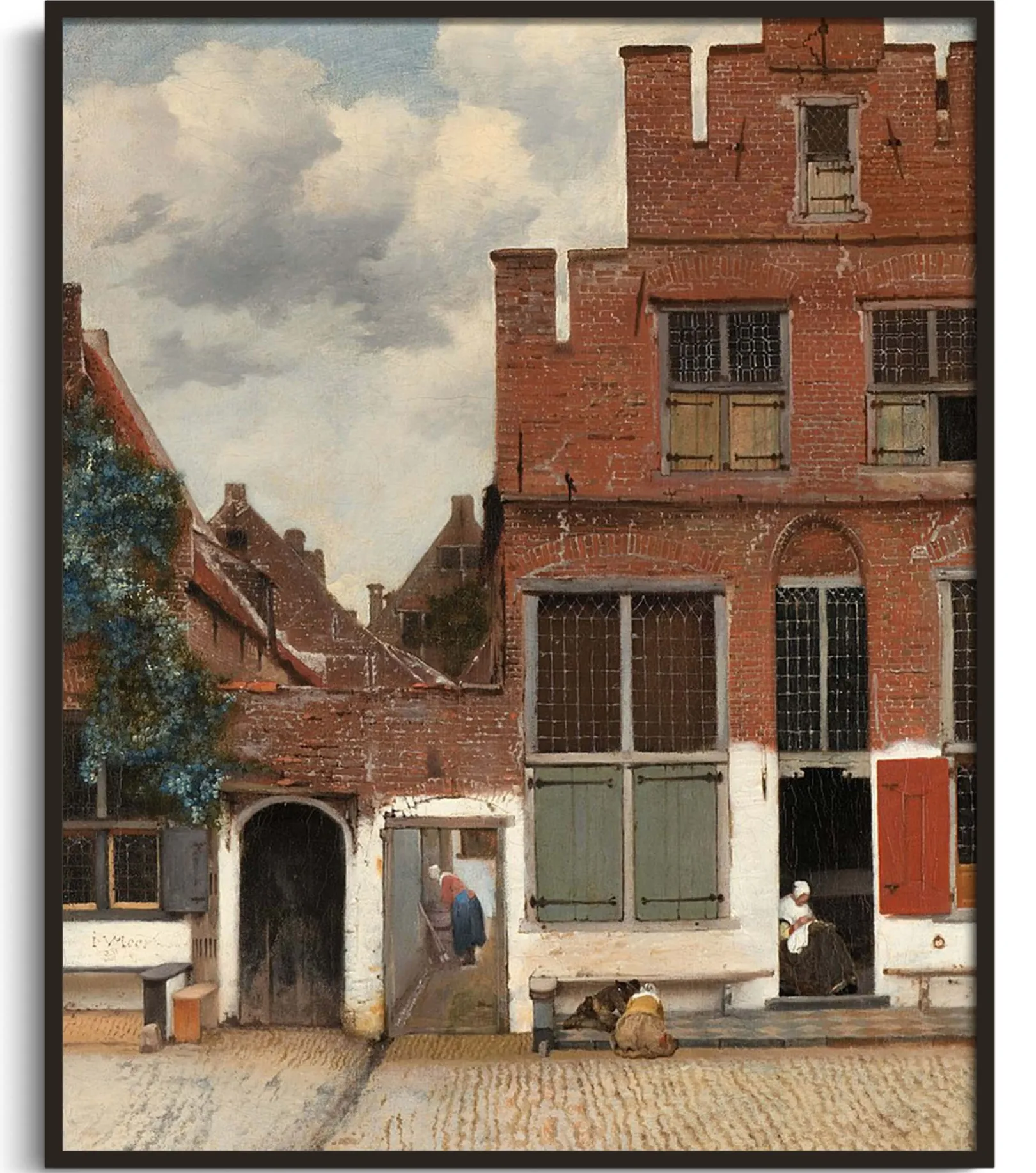 Galerie Mont Vermeer<Straße in Delft - Johannes Vermeer