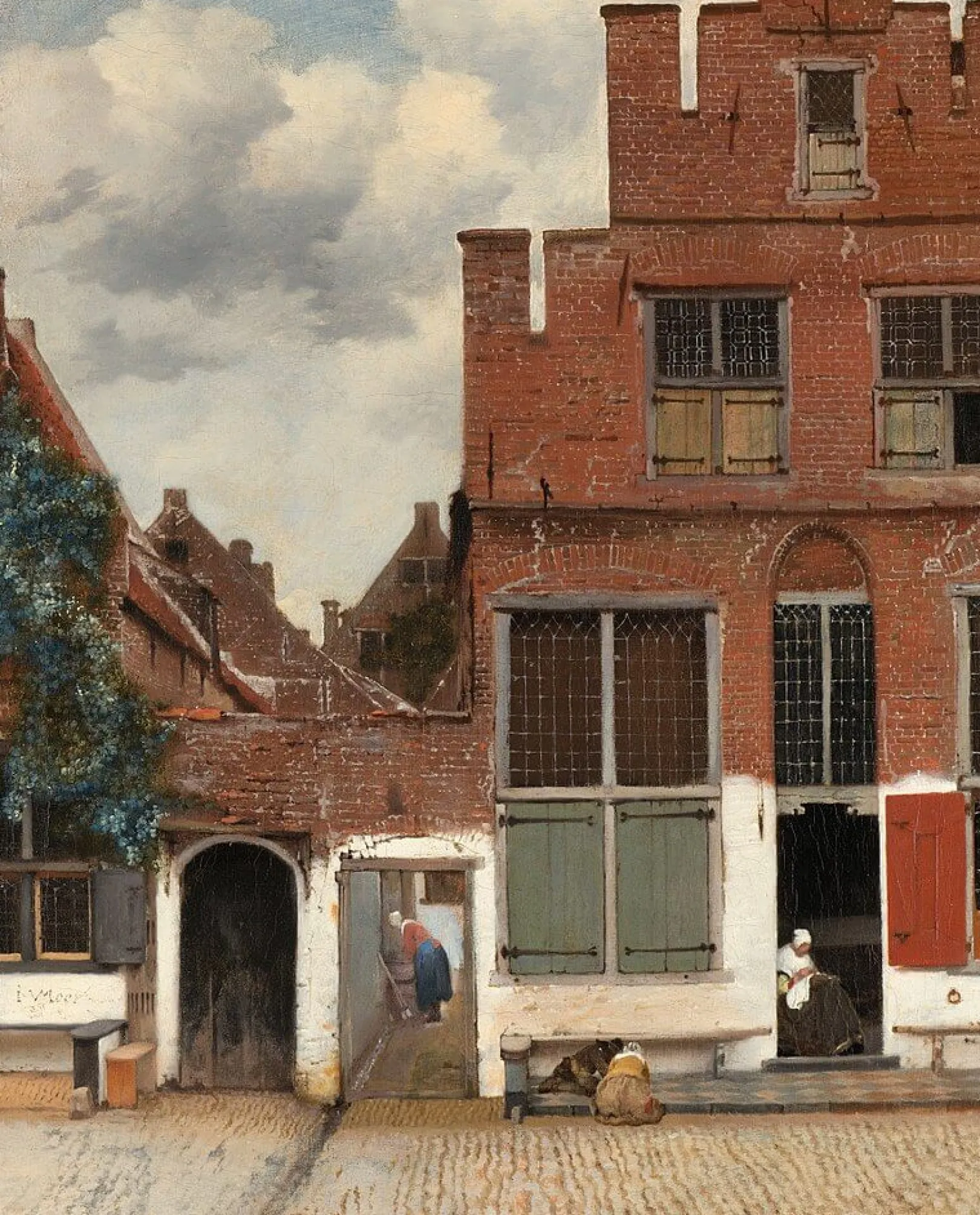 Galerie Mont Vermeer<Straße in Delft - Johannes Vermeer