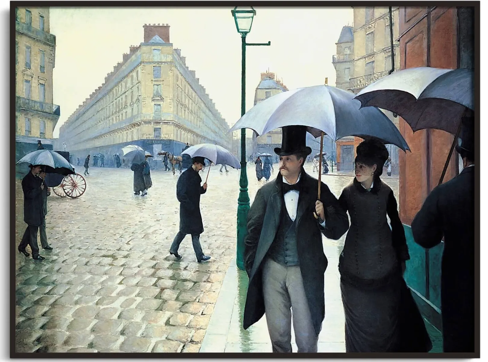 Galerie Mont Caillebotte<Straße von Paris, Regenwetter - Gustave Caillebotte