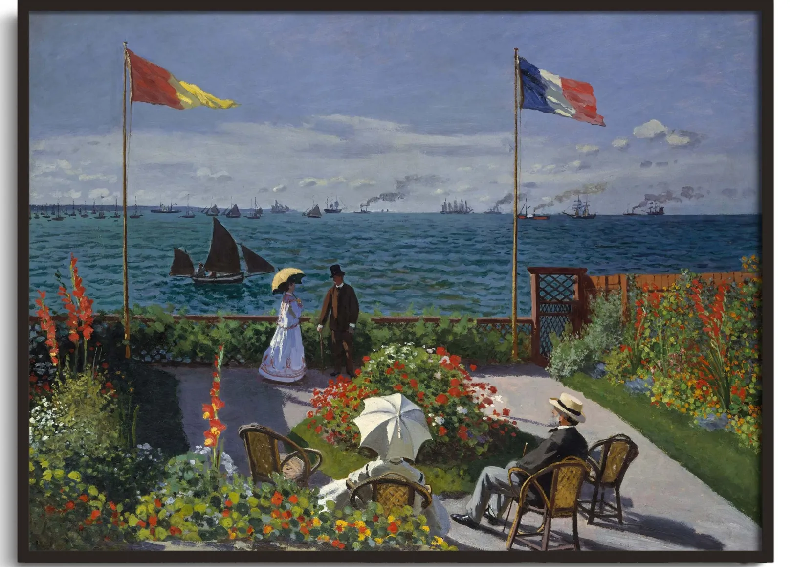 Galerie Mont Monet<Terrasse in Sainte-Adresse - Claude Monet