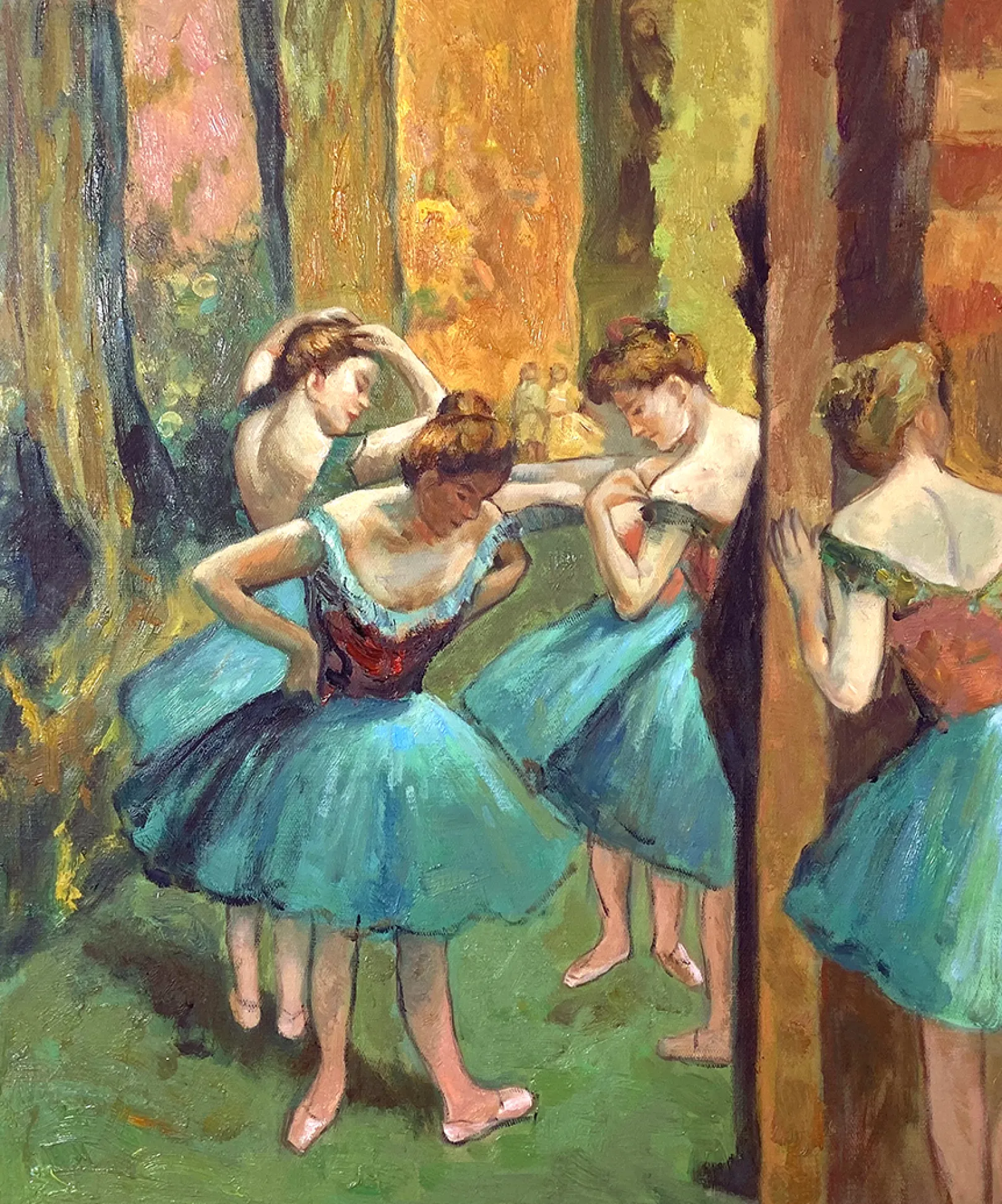 Galerie Mont Degas<Tänzerinnen in Rosa und Grün - Edgar Degas