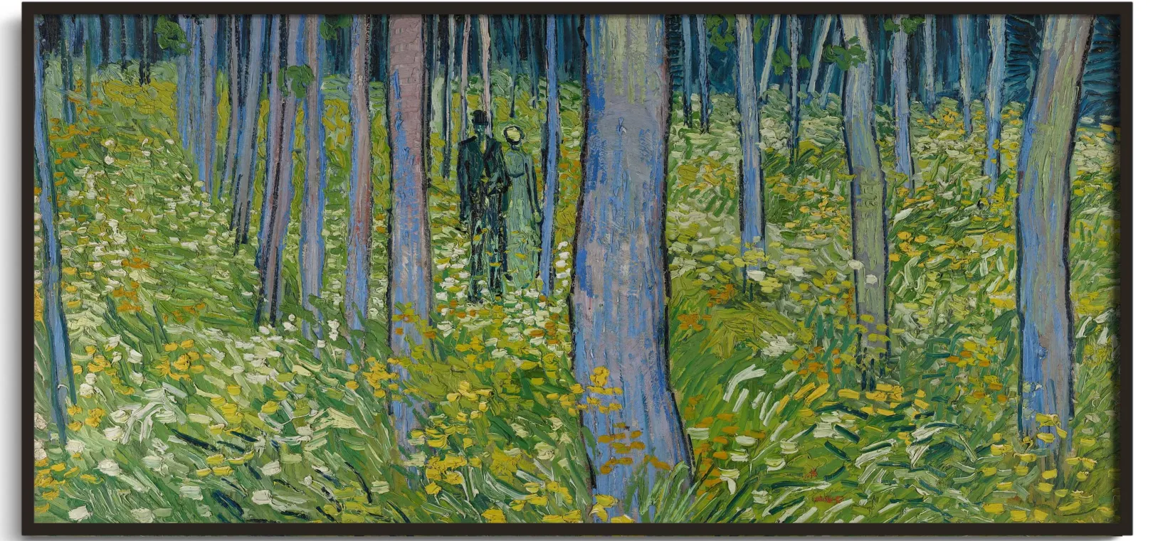 Galerie Mont Van Gogh<Unterholz mit zwei Personen - Vincent Van Gogh