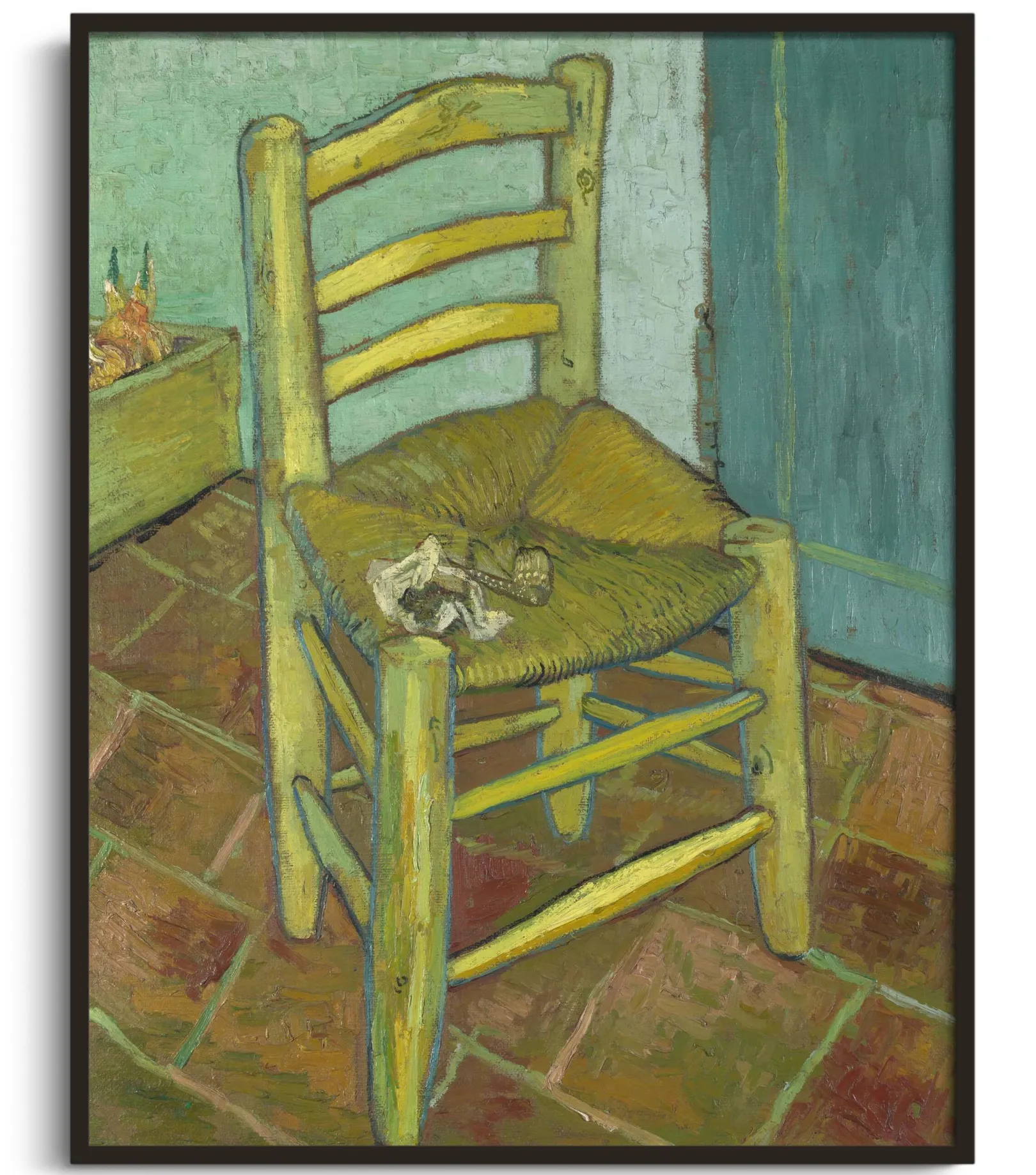 Galerie Mont Van Gogh<Vincents Stuhl mit seiner Pfeife - Vincent Van Gogh