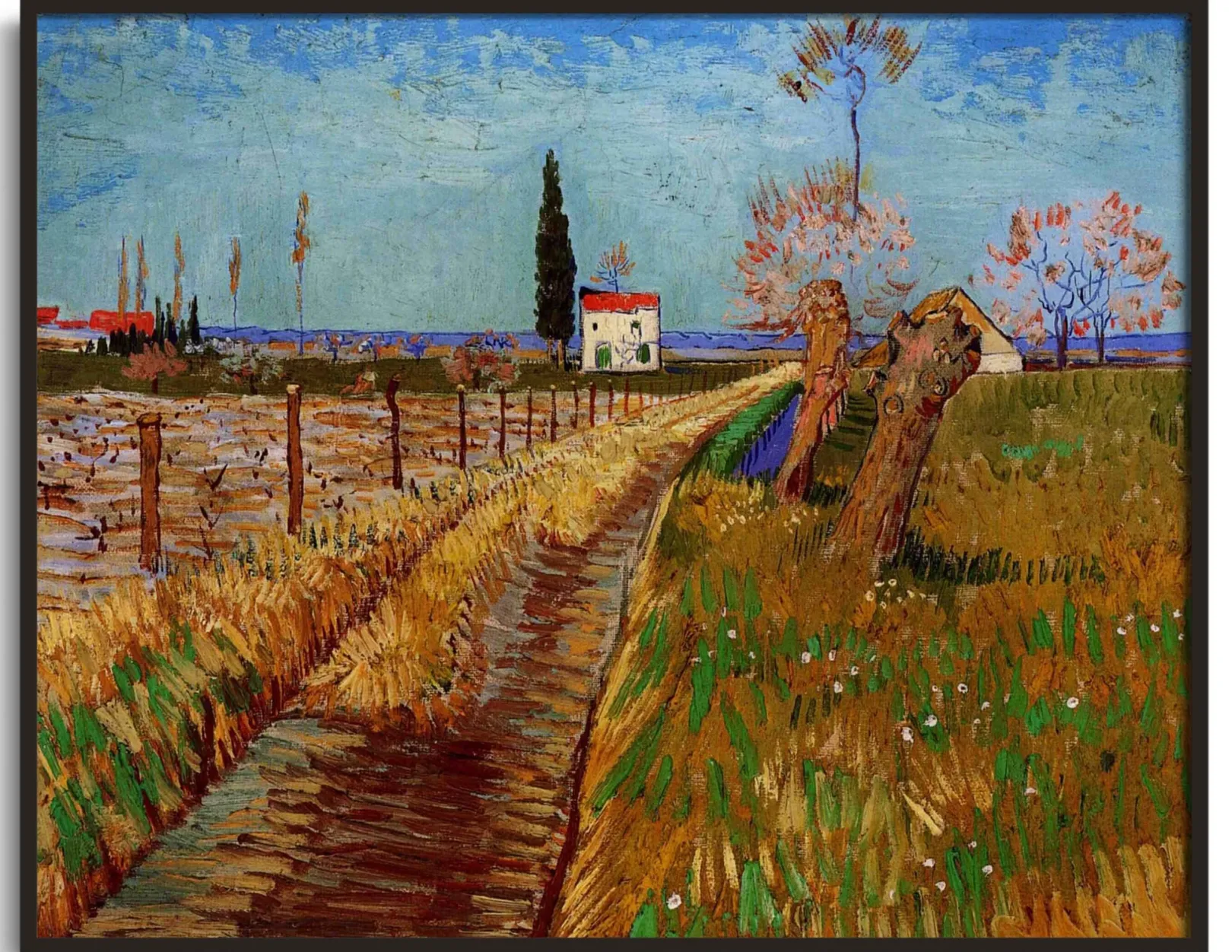 Galerie Mont Van Gogh<Weg durch ein Weidenfeld - Vincent Van Gogh