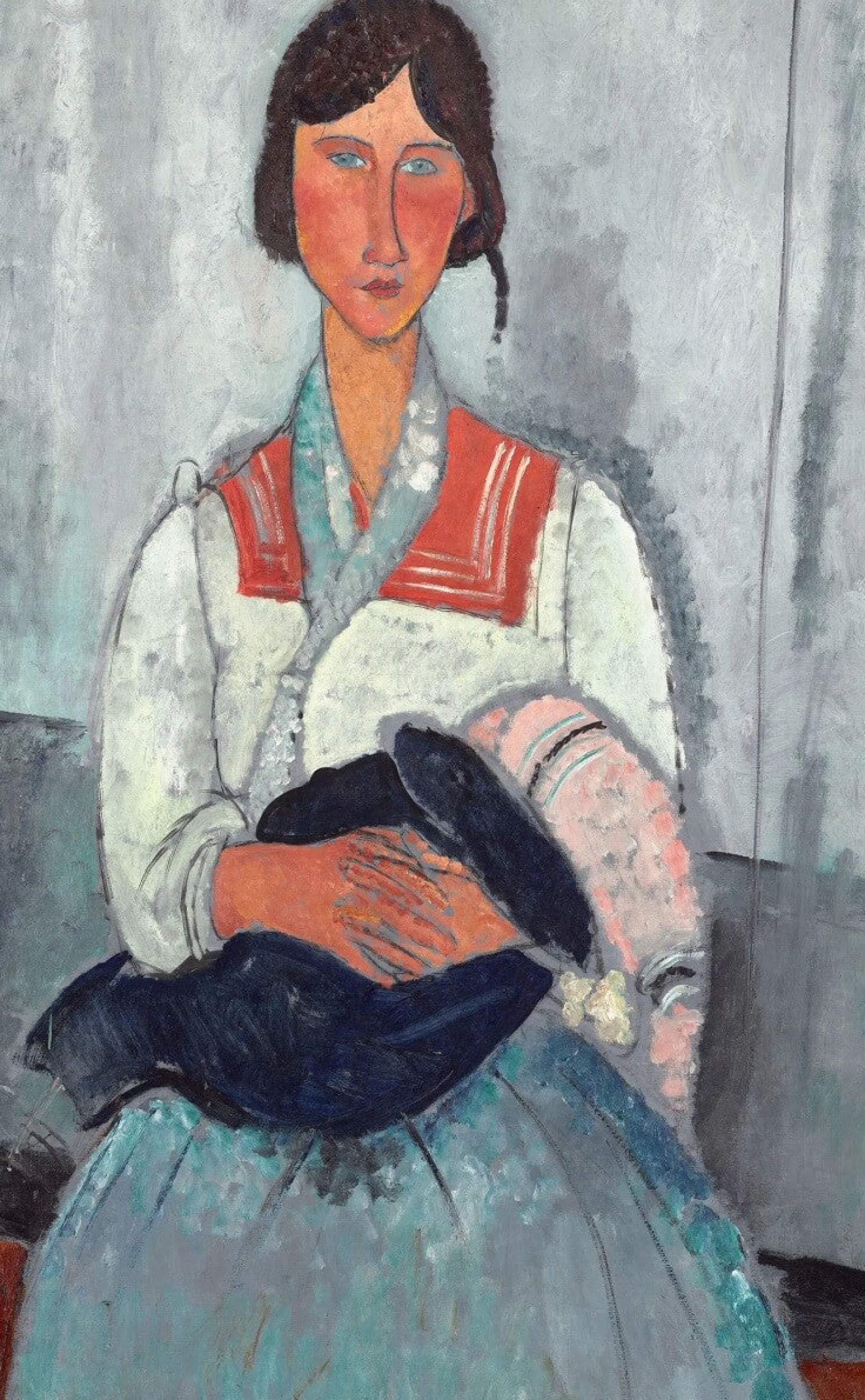 Galerie Mont Modigliani<Zigeunerin mit Baby - Amedeo Modigliani