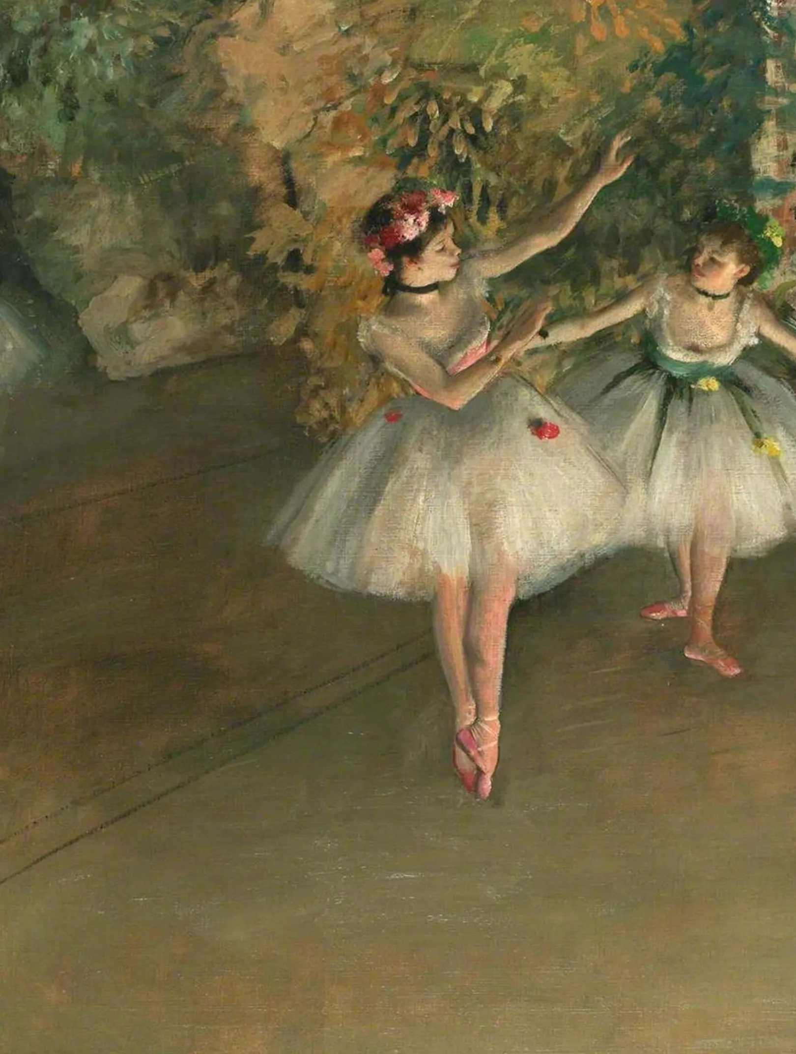 Galerie Mont Degas<Zwei Tänzerinnen auf der Bühne - Edgar Degas